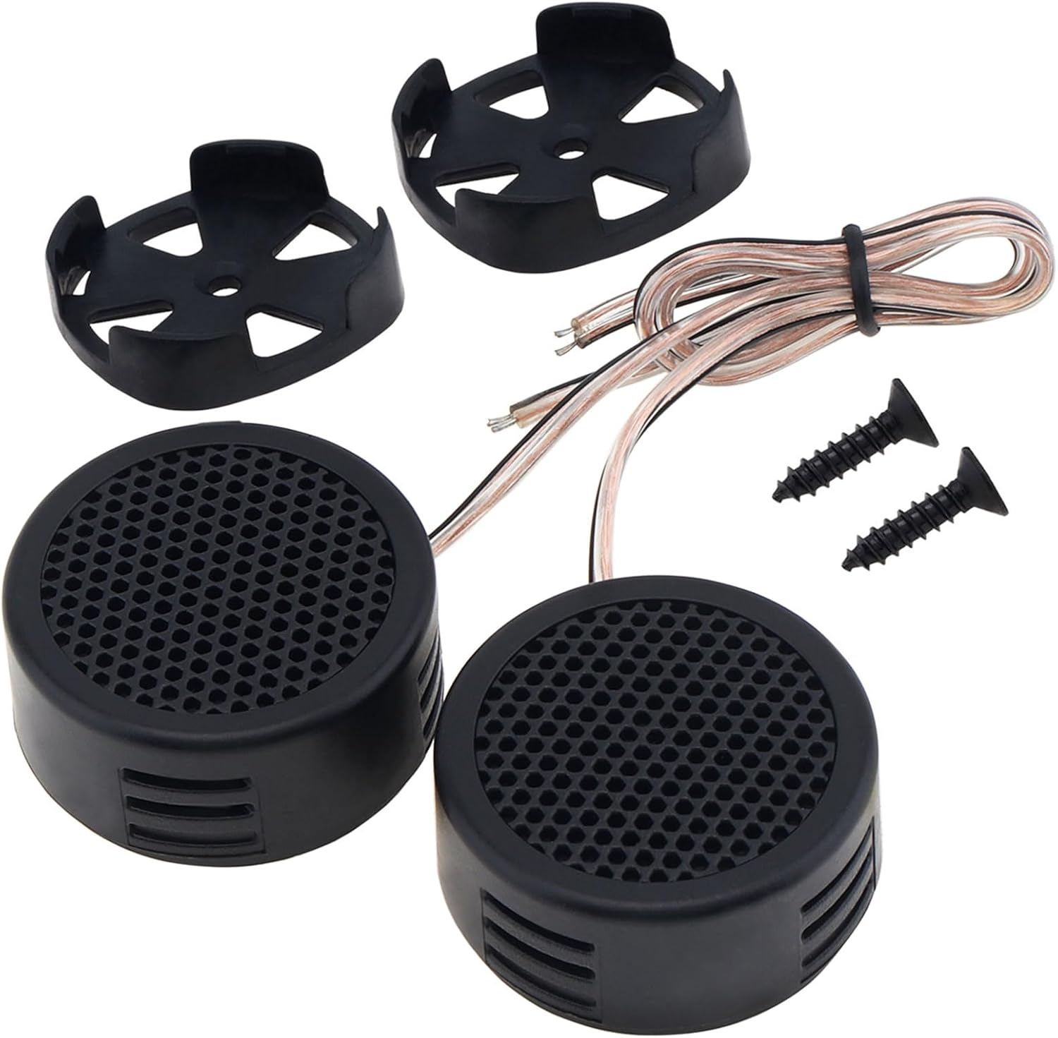 Car Tweeters, 2Pcs 500W High Efficiency Mini Dome Tweeter Speakers for Car Audio System image number 6