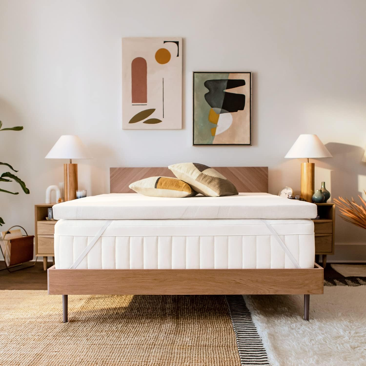 Tempur-Adapt (Supreme) 3" Memory Foam Mattress Topper, Queen,White