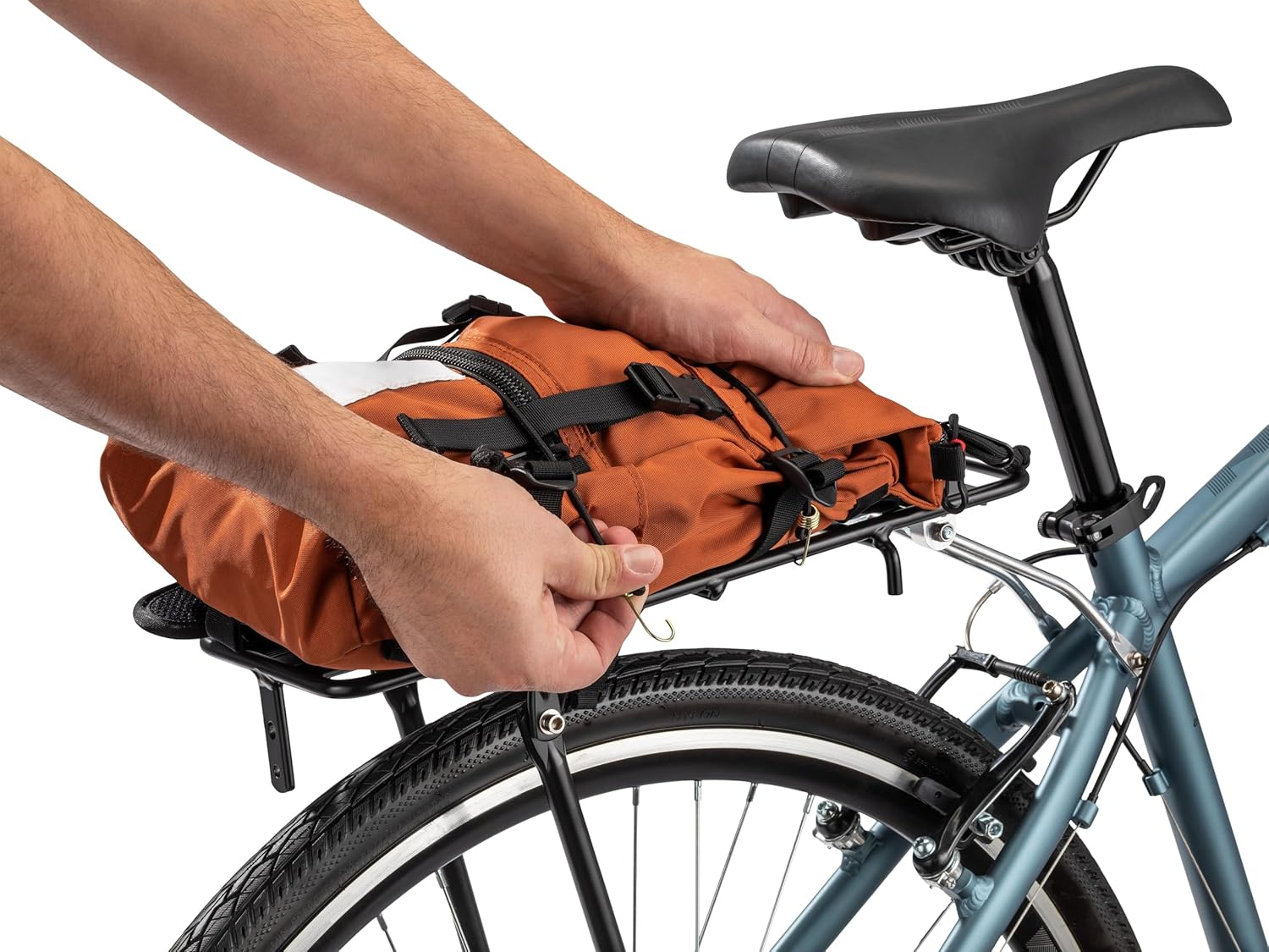 Schwinn Bike Rear Rack, Lightweight Compact Design, Can Hold up to 20 or 26 Lbs. Option, Fits Most Adult Bike Frames, Durable Construction, Additional Cargo Options, Bike and Cycling Accessories image number 5