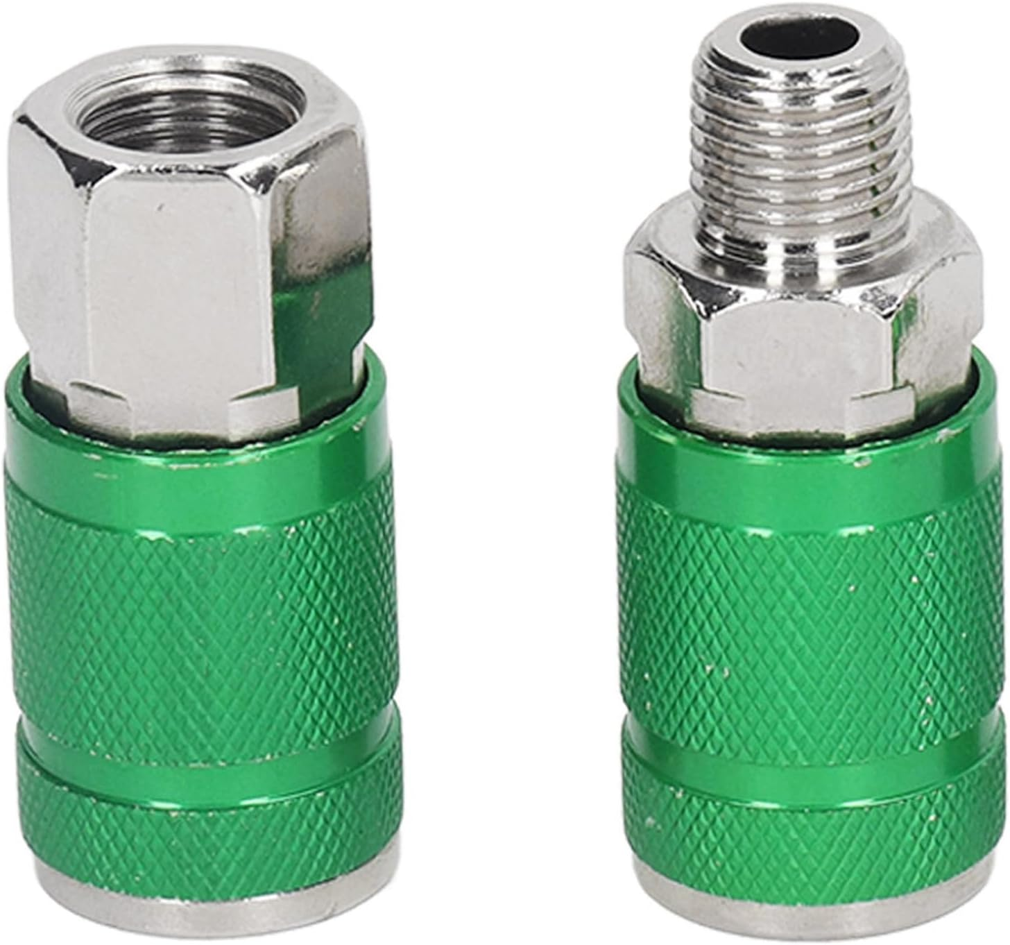 4Pcs Universal Air Coupler and 10Pcs I/M Plug Kit 1/4In NPT ARO Air Compressor Hose Fittings Aluminum Alloy Air Hose Fittings Set image number 2