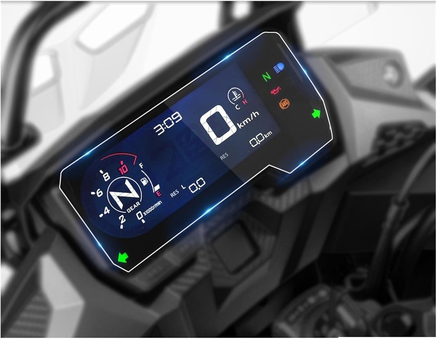 Compatible with CB650R CBR650R CBR500R CB500F CB500X 2019 2020 2021 Dashboard Screen Protector Cluster Scratch Screen Protection Film (Color : 1 Set, Size : 10) image number 1