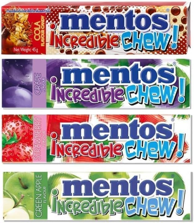 Variety Set of Incredible Chew (Strawberry, Grape, Green Apple, Cola) image number 5