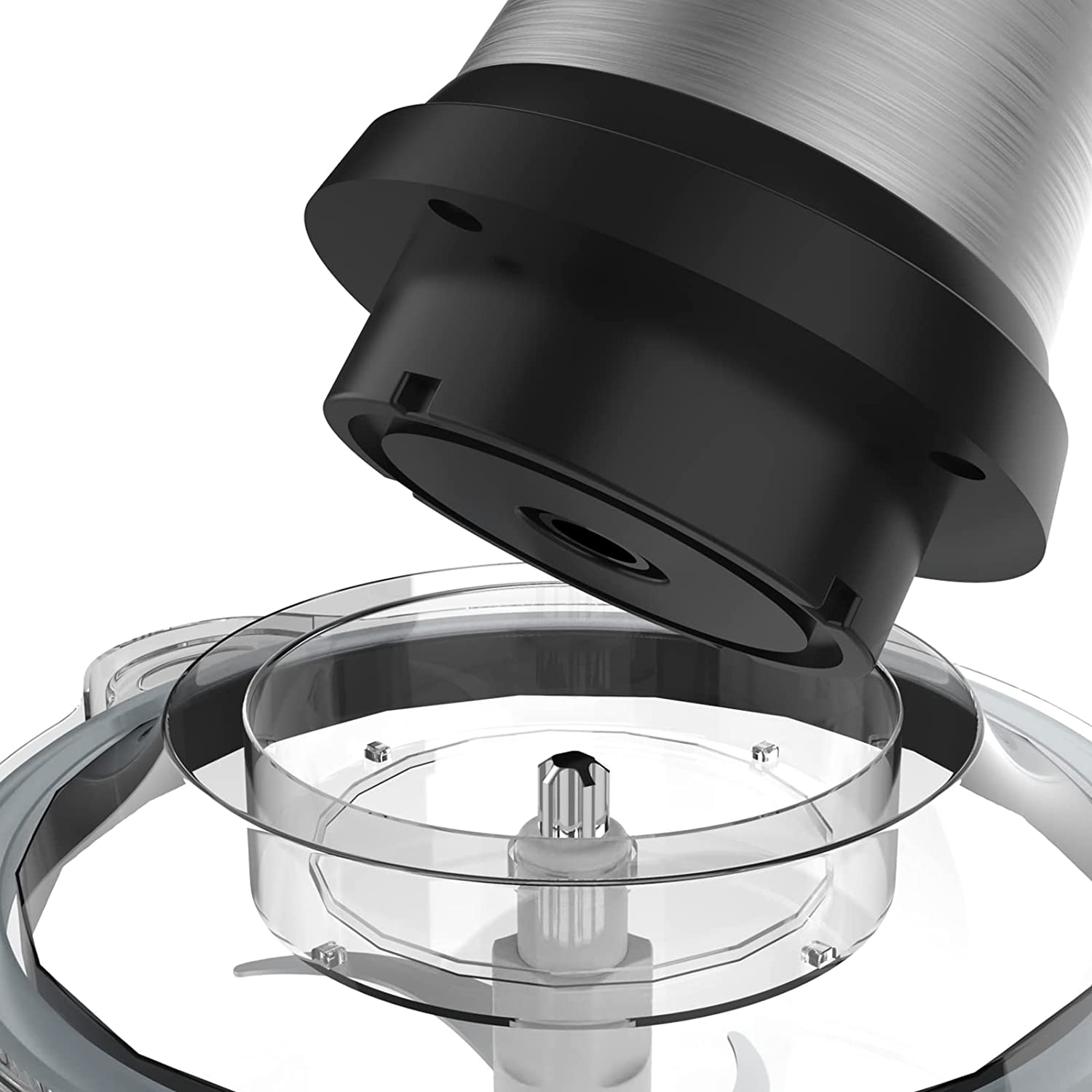 Electric Food Processor & Vegetable Chopper, High Capacity Blender Grinder for Meat, Onion, Powerful 400W Motor & 4 Detachable Dual Layer Stainless Steel Blades, Bpa-Free 2L Glass Bowl image number 1