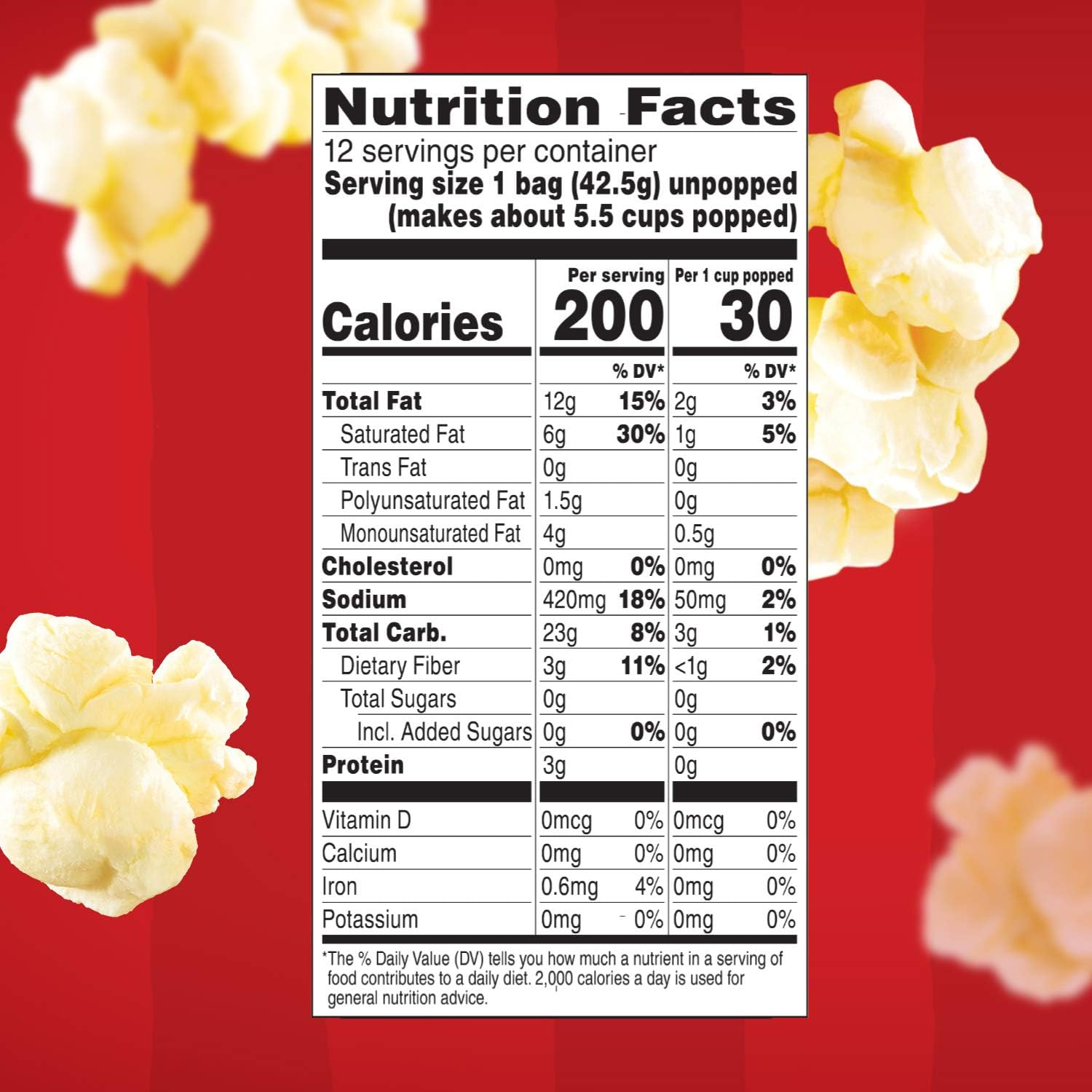 Orville Redenbacher'S Microwave Popcorn, Movie Theater Butter Flavor, Mini Bags, 1.5 Oz., 12-Count image number 5