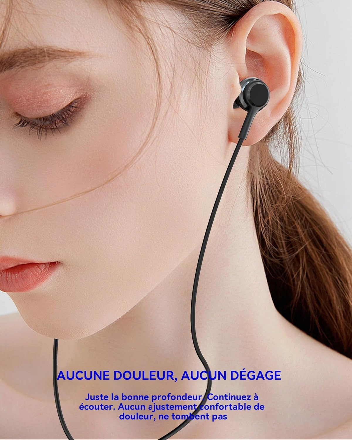 HOYULLI Wired Earphones USB C Jack 2 Pack Black In-Ear Gaming Music 16 Hours Compatible with Samsung S23 S24 Type C image number 1