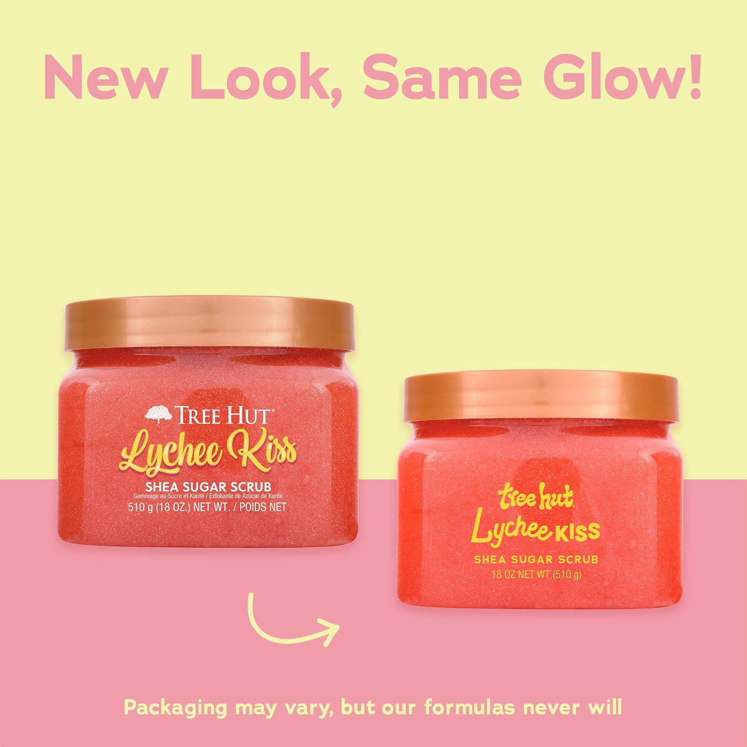 Tree Hut Lychee Kiss Shea Sugar Scrub, Exfoliating, Hydrating & Moisturizing Body Scrub with Shea Butter & Nourishing Essential Oils, Smooth & Soften Skin, 18 Oz image number 6