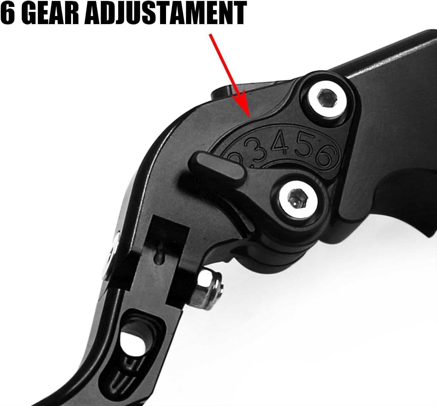 CHIFUN Brake Lever and Clutch Lever Set Replacement for Kawasaki Ninja 400 Ninja 300R 250R Z300 Aluminum Motorcycle Handlebar Lever Foldable Length Adjustable(Black) image number 3