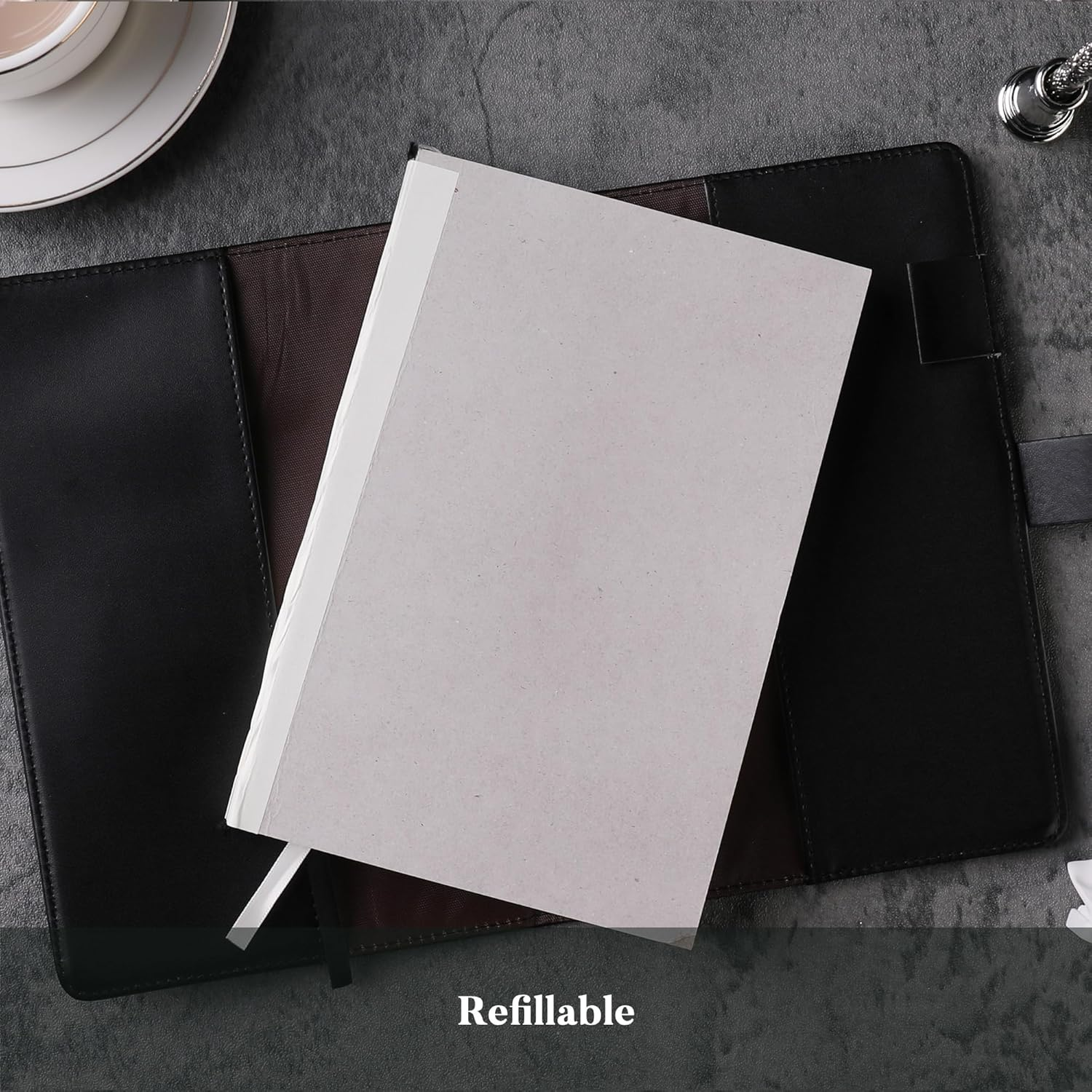 TIEFOSSI Diary with Lock, Vintage Sun Journal with Lock for Women Men, A5 Refillable Notebook with Lock for Writing, 224 Numbered Pages image number 3