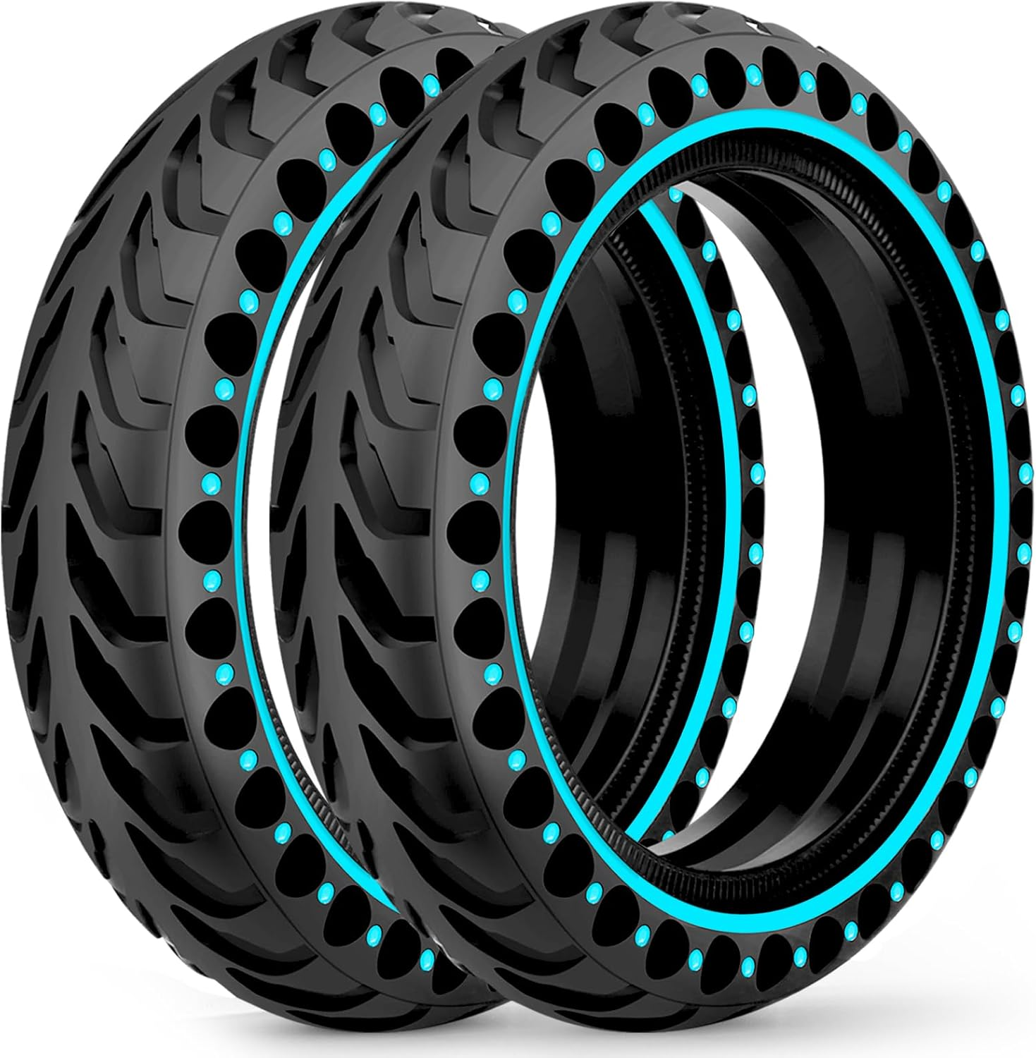 BABEJIA Pack of 2 50/75-6.1 E Scooter Tyres, 8.5 Inch Solid Rubber E-Scooter Tyres for Xiaomi 3 Lite/3/Pro 2/1S/M365 image number 3