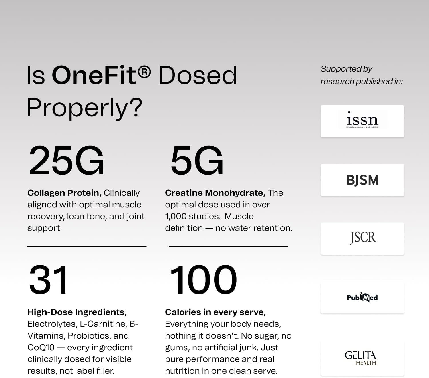 Onefit All-In-One Supplement &ndash; 25G Protein, 5G Creatine, 1G Electrolytes, Vitamins & L-Carnitine &ndash; 100 Calories, Gut + Brain Support &ndash; Low Carb, High Performance &ndash; 20-Serves (700G Pouch, Chocolate Milkshake) image number 3