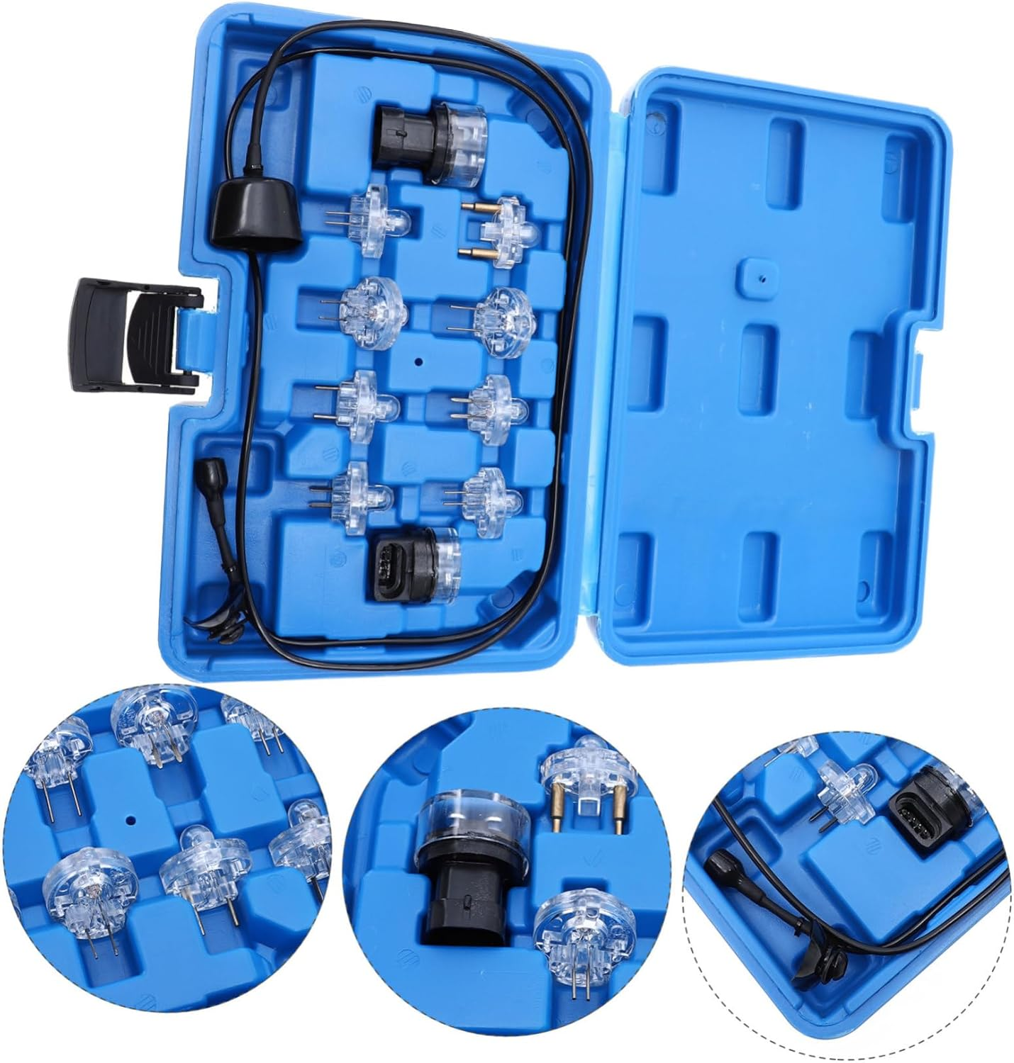 FUNOMOCYA 11Pcs Car Circuit Test Lights and Fuel Injector Tester Kit with Led Inspection Accessories for Automotive Electrical System Maintenance image number 5