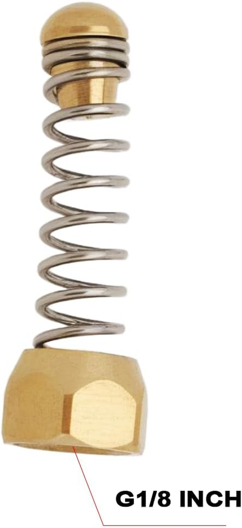 SG Store 1Pc G1/8 Inch High Pressure Nozzle Pipe Cleaning Nozzle Spiral Spring Nozzle Compatible with Karcher Compatible with Kranzler Compatible with WAP