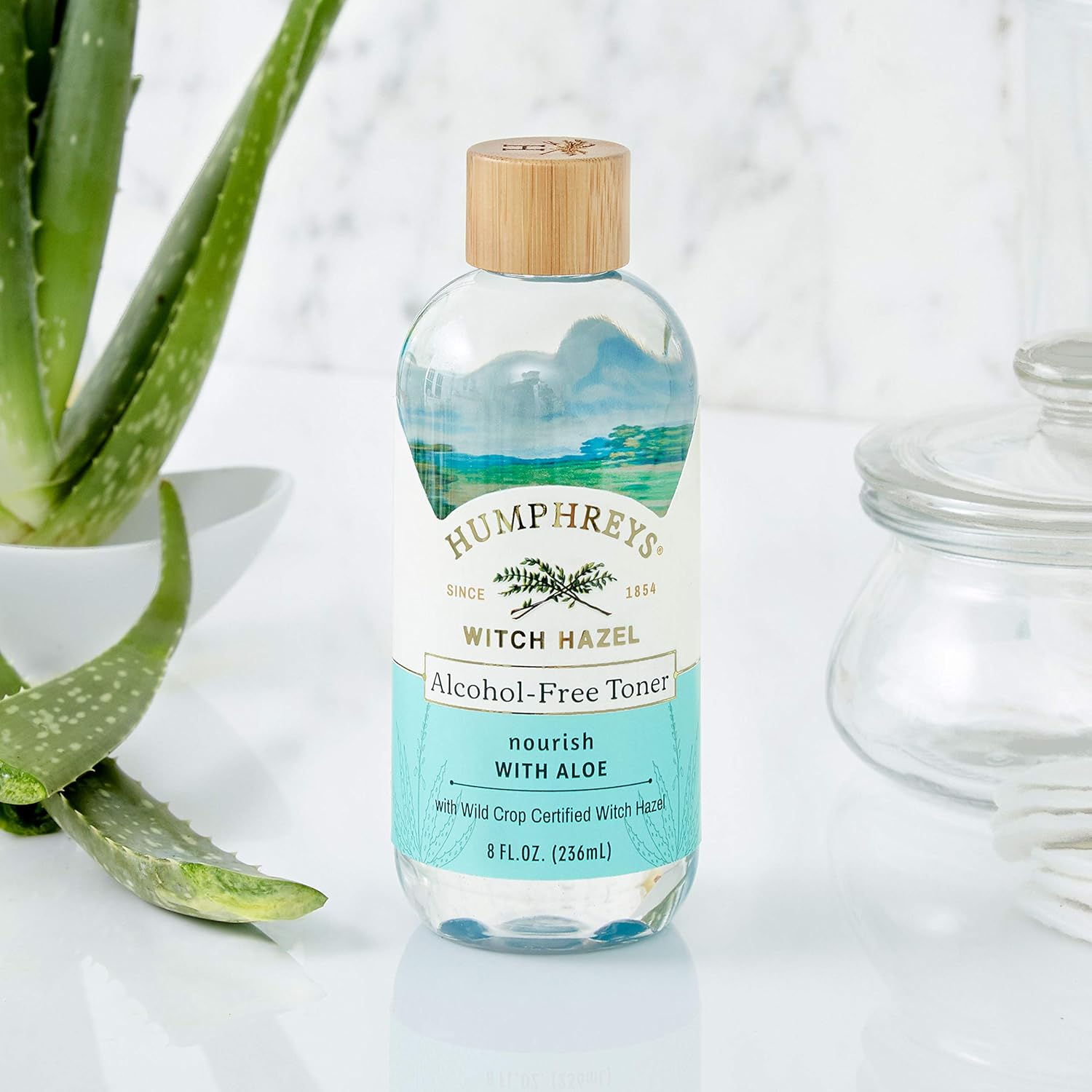 Humphreys Nourish Witch Hazel + Aloe Alcohol-Free Toner, Clear, 8 Oz image number 4