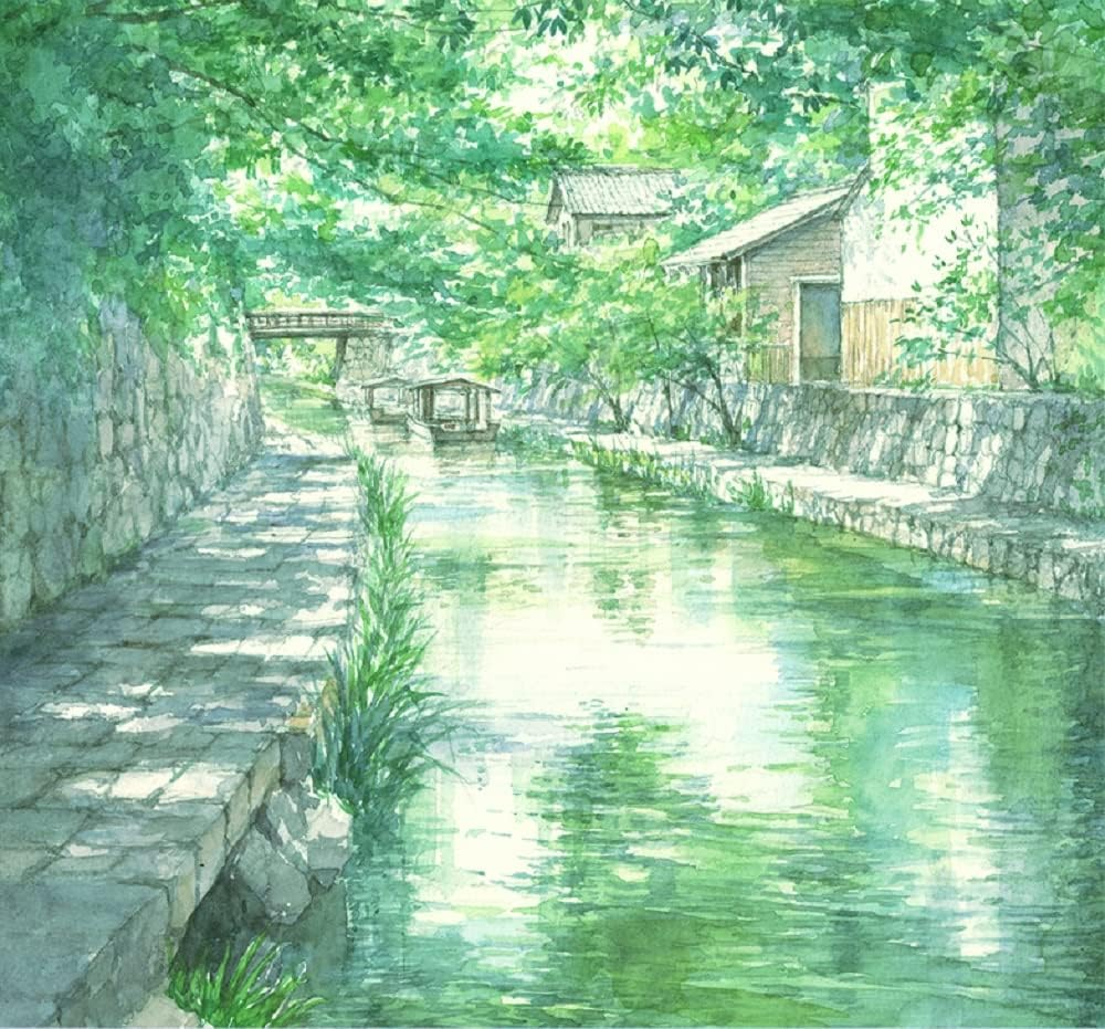 Maruman Sketch Book F0 Vifar Watercolor Paper, Medium Grade, 15 Sheets S20VA image number 4