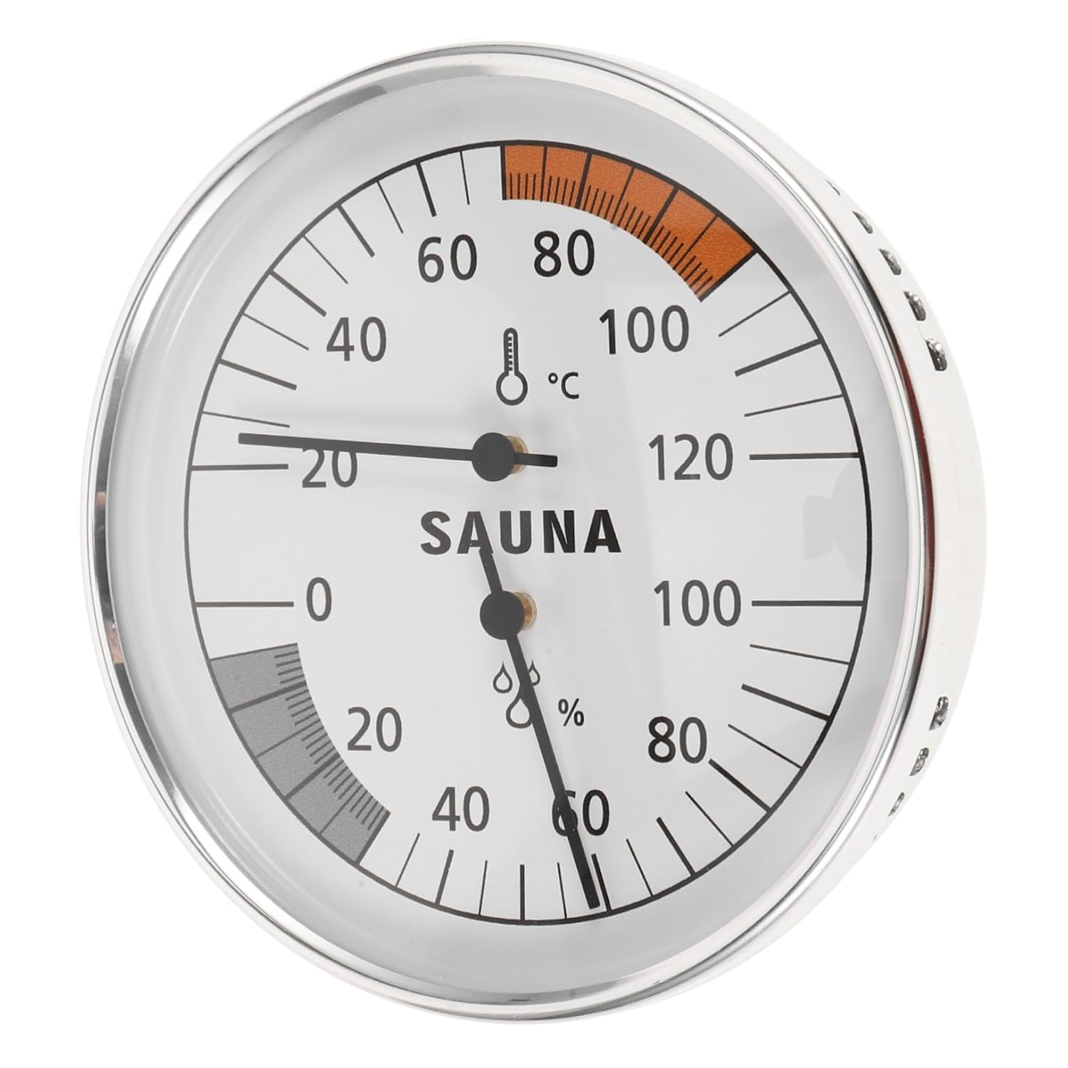 Sauna Thermometer Wall-Mounted Hygrothermograph with High-Precision Sensor for Indoor Outdoor Use Multifunctional Temperature and Humidity Monitor Suitable for Sauna Nursery Garden image number 1
