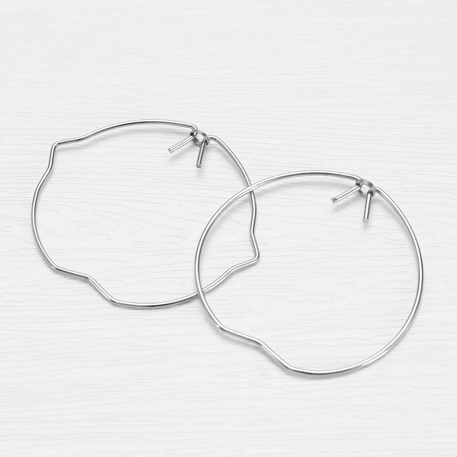 Create Idea 30PCS Retaining Spring Rings Clasp for MR16 MR11 Diameter 35Mm and 50Mm LED Halogen Bulb Holders 2 Shapes 2 Sizes Bulb Fittings or Most Lamps image number 2