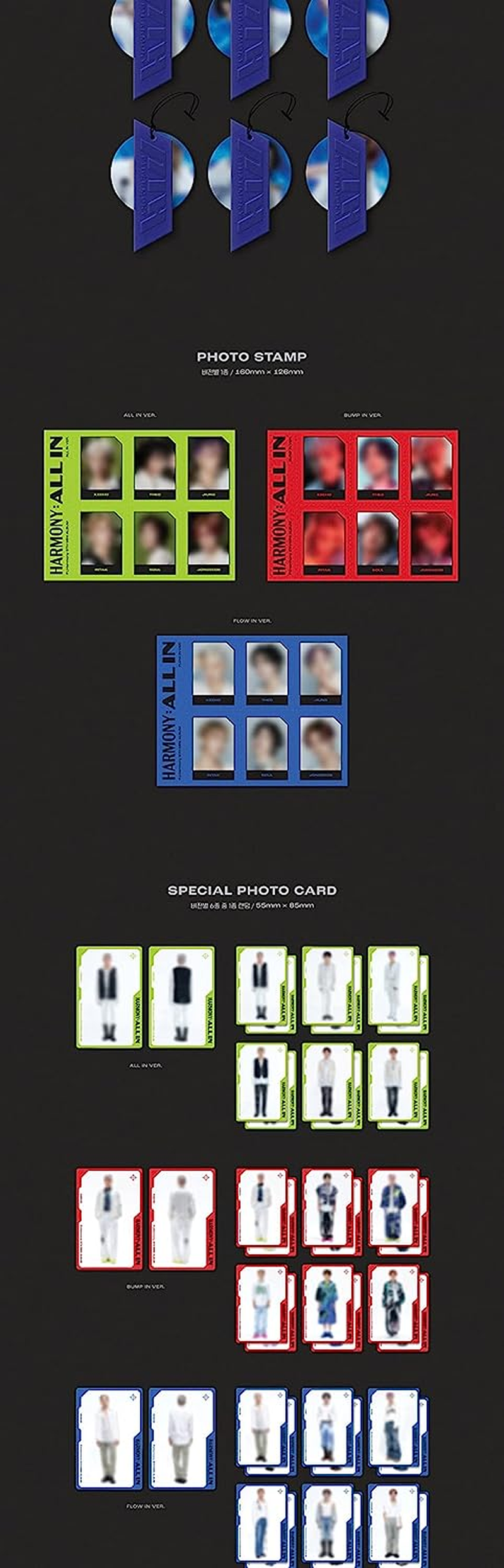 P1Harmony HARMONY : ALL in 6Th Mini Album Random Version Cd+96P Booklet+Photo Cards+Accessories Track Sealed image number 1