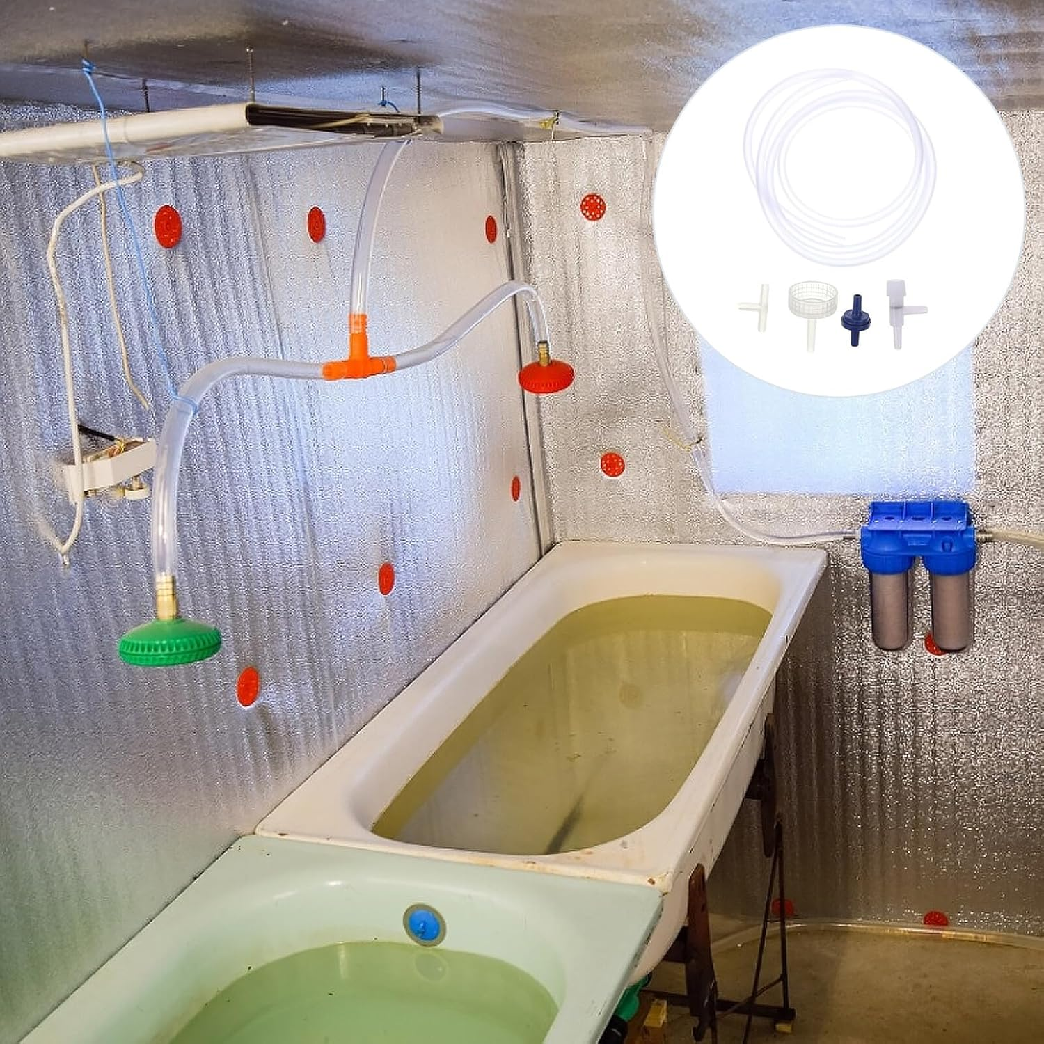 Ibasenice Brine Shrimp Hatchery Kit 25Pcs DIY 5-Set Artemia Eggs Incubator Fish Tank Shrimp Hatchery Tool Aquarium Breeding for Aquatic Pets image number 3