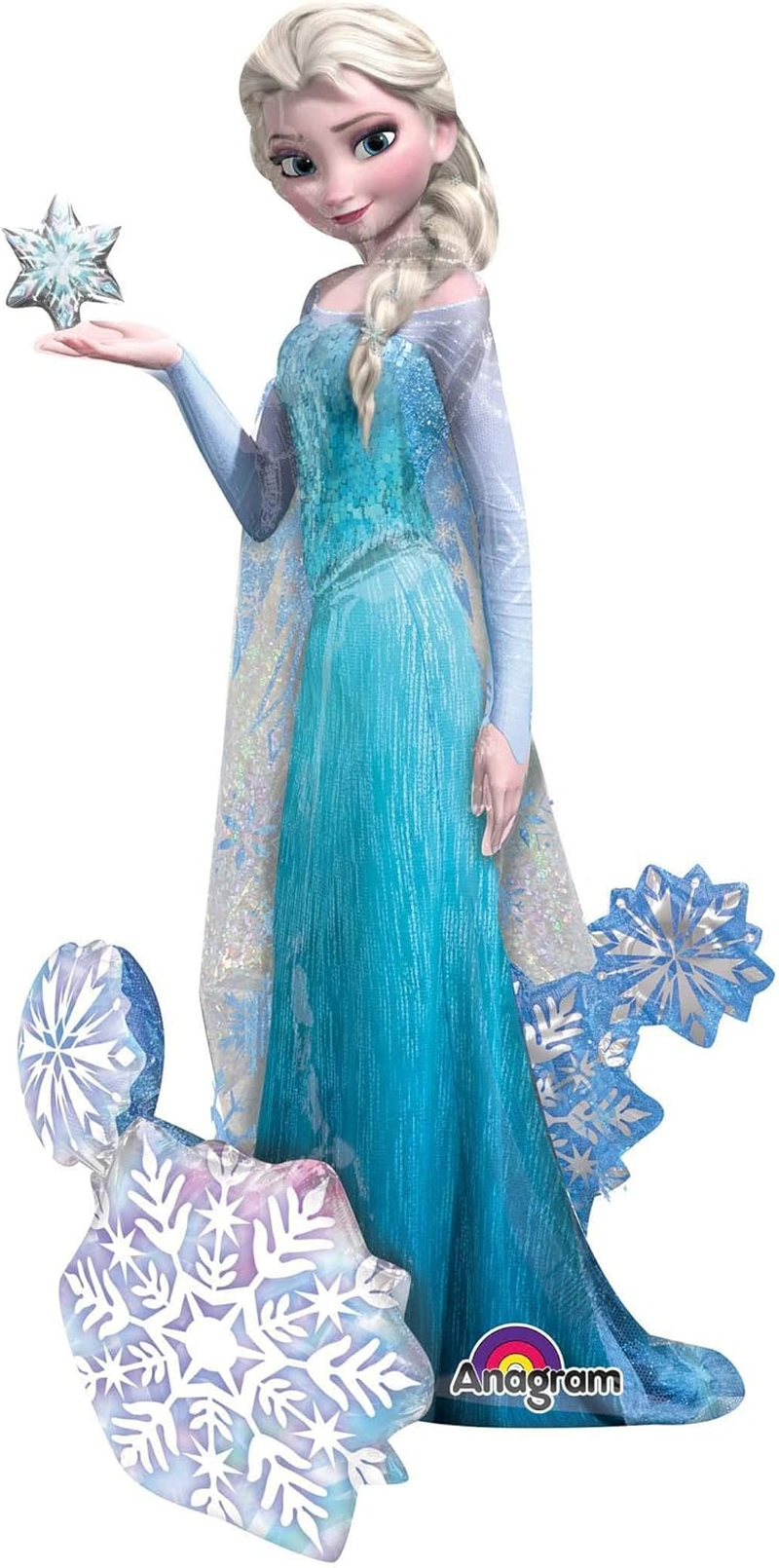 Anagram Airwalker Elsa the Snow Queen P93 Foil Balloon Multicolor 10116379 57" image number 1