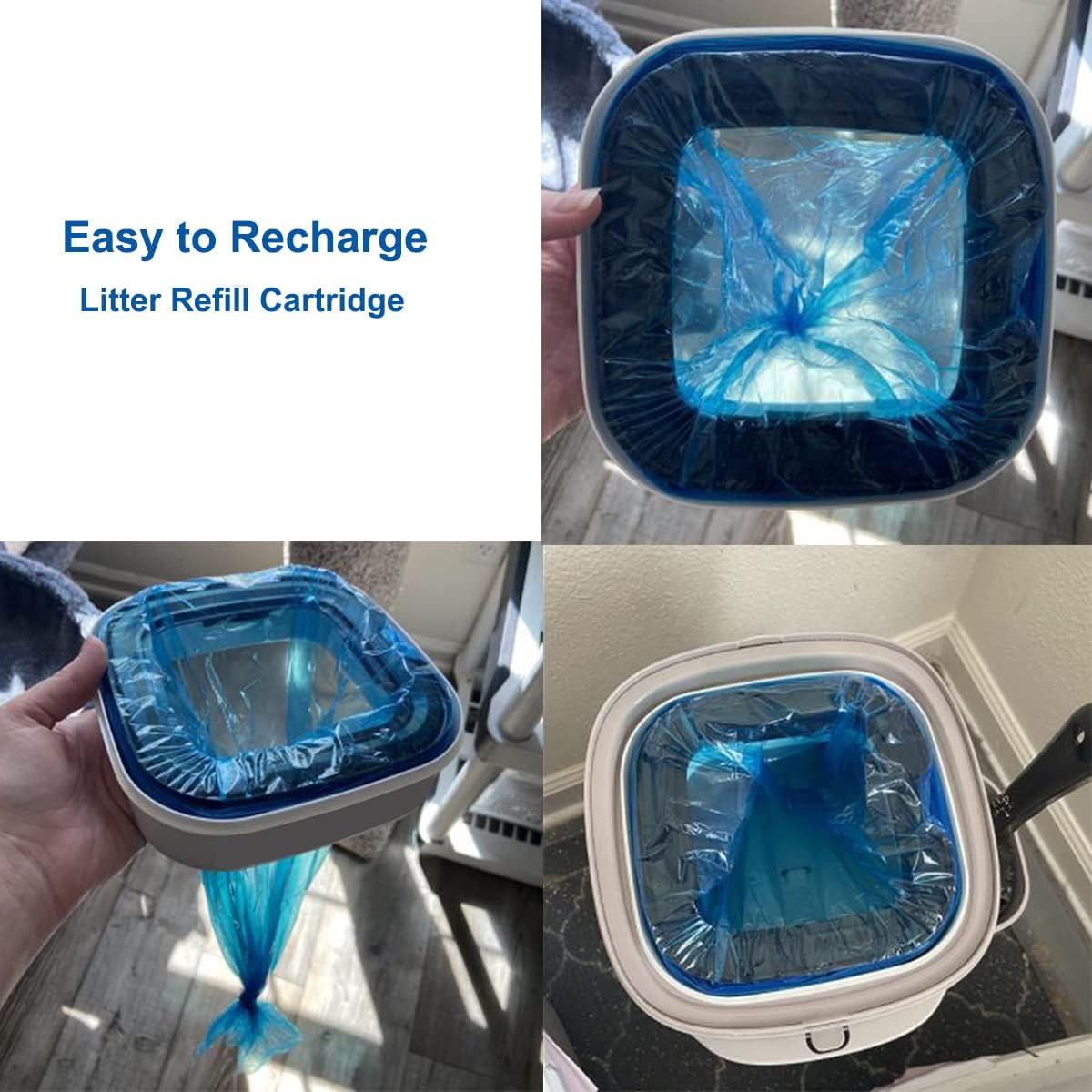 Cat Litter Refills Bag Compatible with Genie Disposal Litter Refill Cartridge,Original Refill Cartridge Is Not Included,8 Pack image number 1