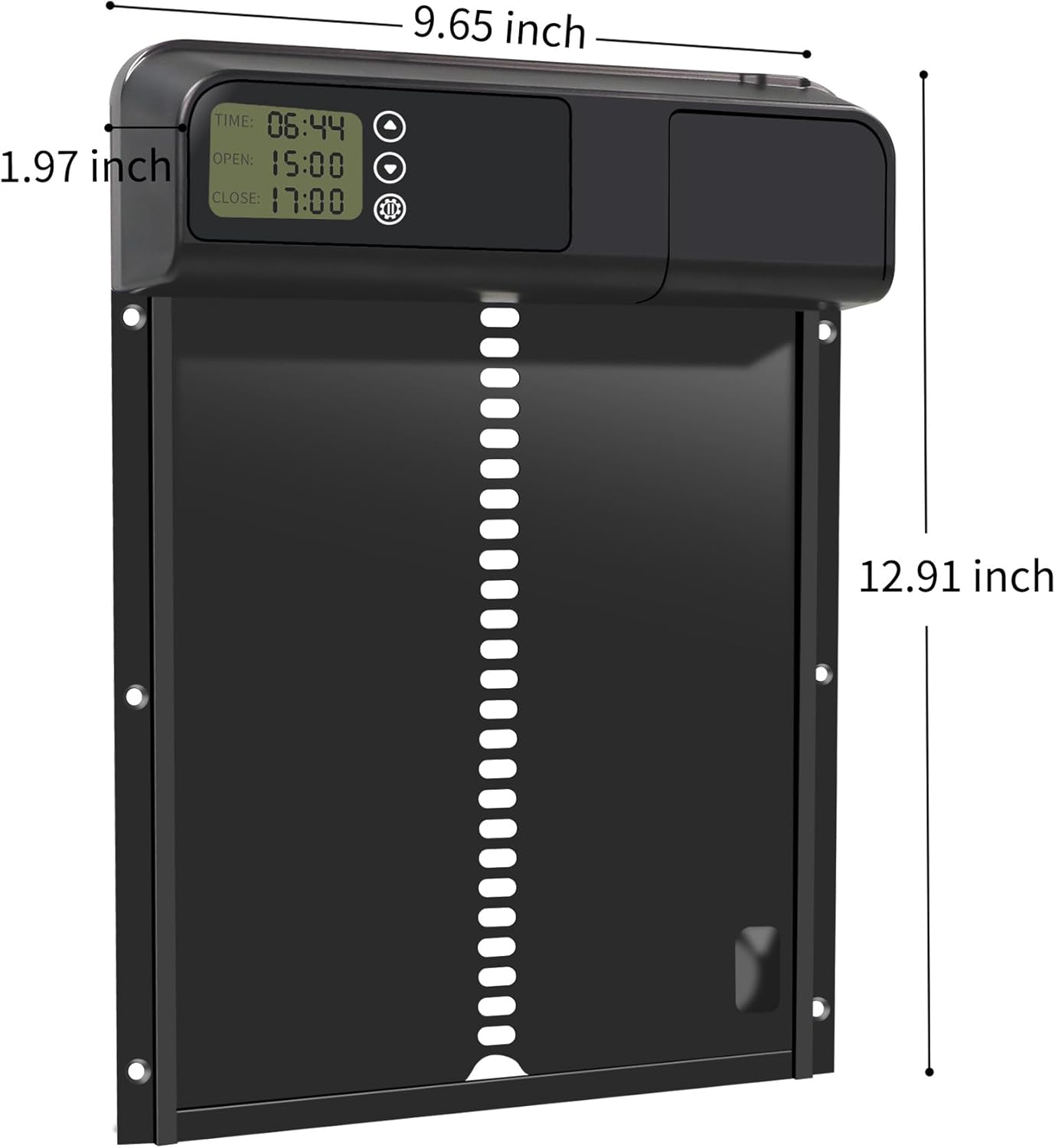 Automatic Chicken Coop Door - Run Chicken Automatic Door Chicken Door Opener with Timer, Auto Chicken Coop Door Battery Powered Aluminum Door Chicken Coop Accessories, (KA01)