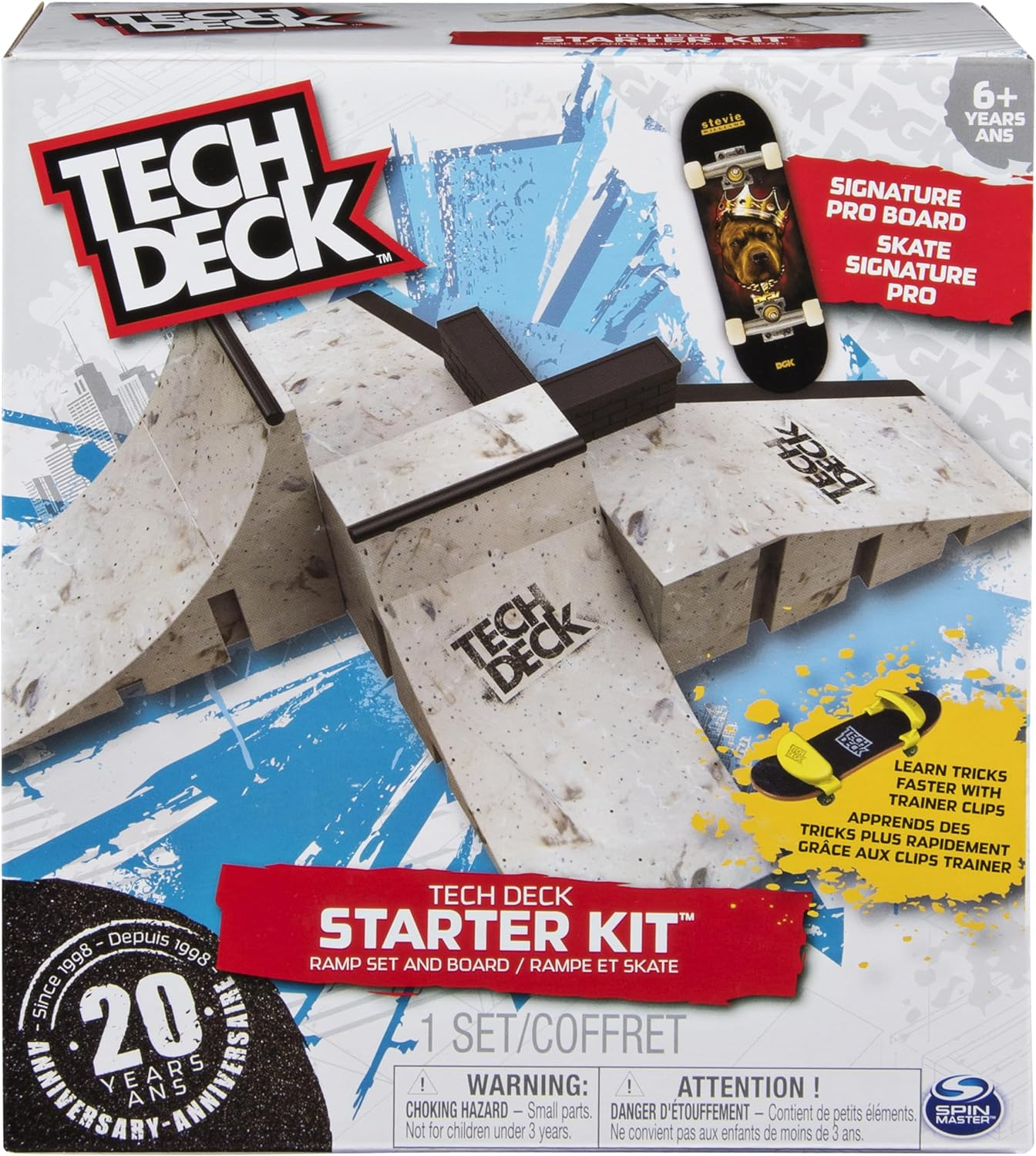Tech Deck - Starter Kit - Ramp Set with Exclusive Board and Trainer Clips image number 4