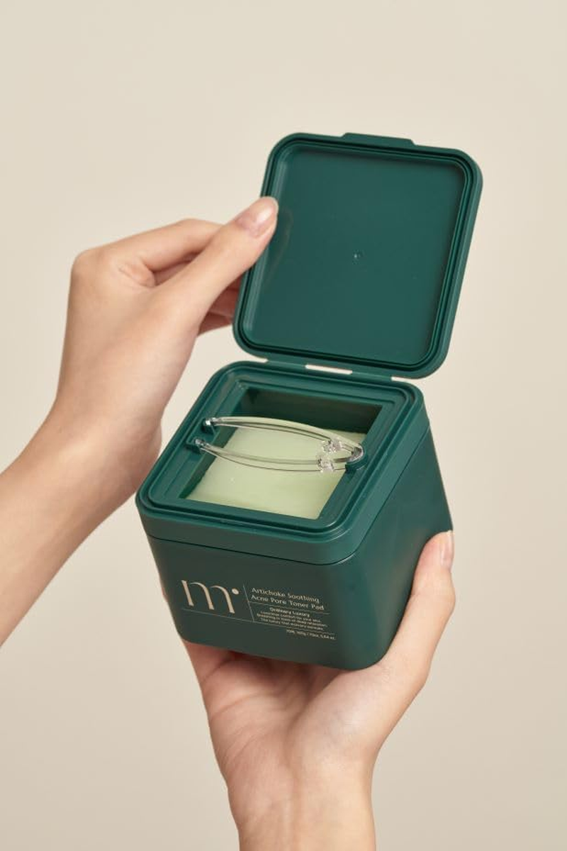 Molvany Artichoke Soothing Toner Pad Refill, Acne Care & Pore Tightening, Calming Exfoliating Pads for Sensitive Skin, Vegan Korean Skincare, Non-Comedogenic, 60 Pads image number 6