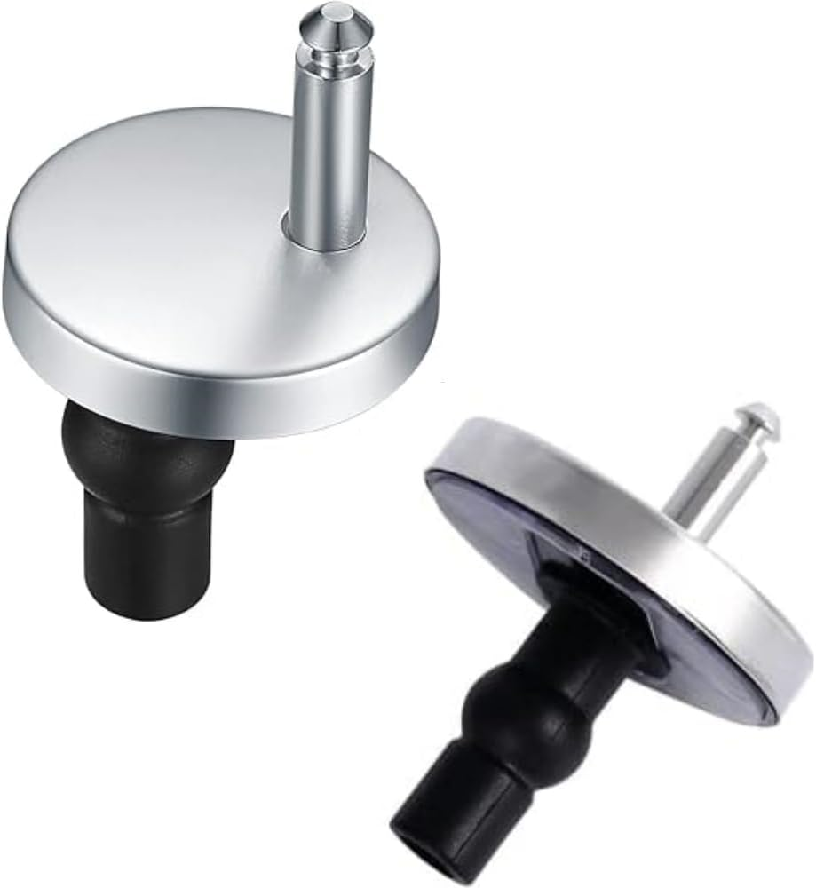 2PCS General Purpose Toilet Seat Hinge Fittings for Mounting, Quick Release Hinge Retaining Bolt, Expansion Screw, Cover Buckle for Replacing Toilet Seat Parts image number 4