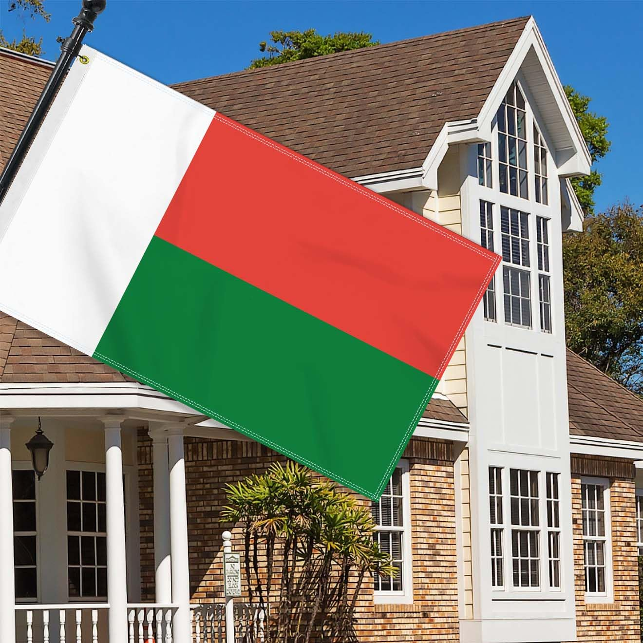 Large 3&times;5 FT Madagascar Flag, Big Madagascan100D National Outdoor Banner,Decorgarden with Brass Gromment image number 2