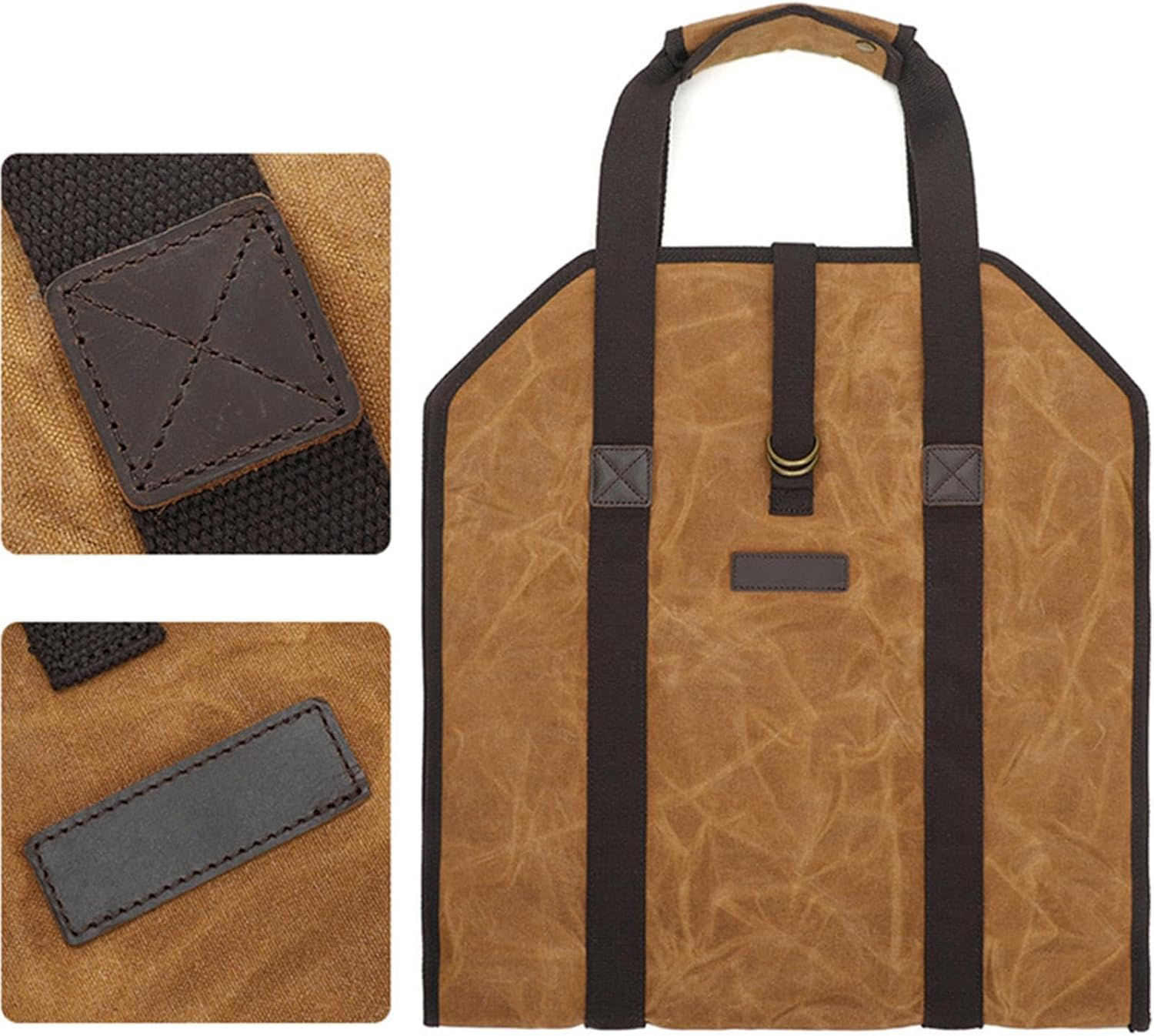 Log Carrier for Firewood Tote Bag,Outdoor Firewood Tote Bag,Firewood Carrier,Firewood Storage Bag, for Indoor, Outdoors, All Weather Camping image number 6