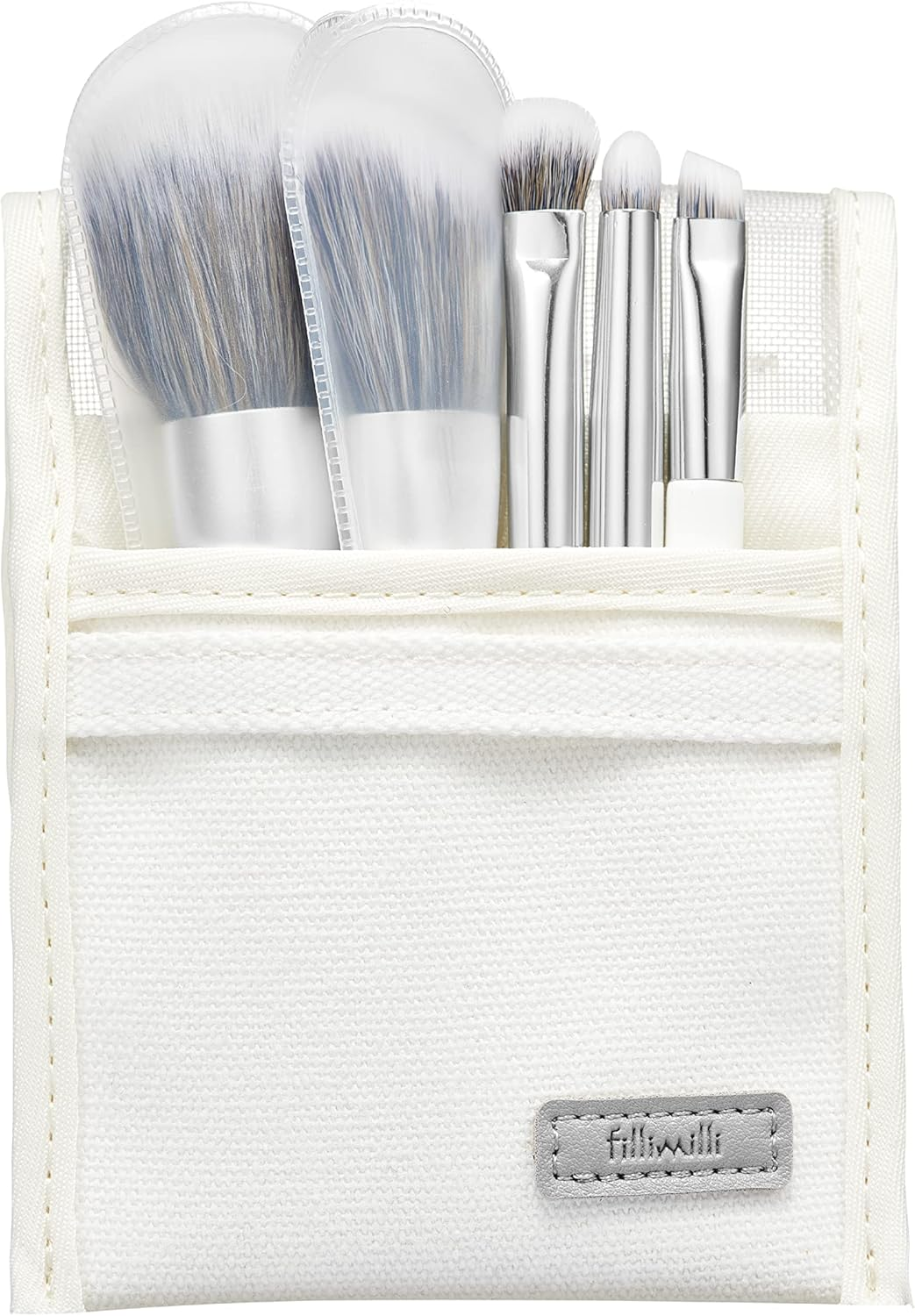 Fillimilli Mini Makeup Brush Set (5 Types)/5 Types, 5 Pieces, Includes Pouch, MINI MAKE up BRUSH SET, Cheek Brush, Shading Brush, Eyebrow Face Brush, Filimili Korean Cosmetics, Olive Young Official image number 2