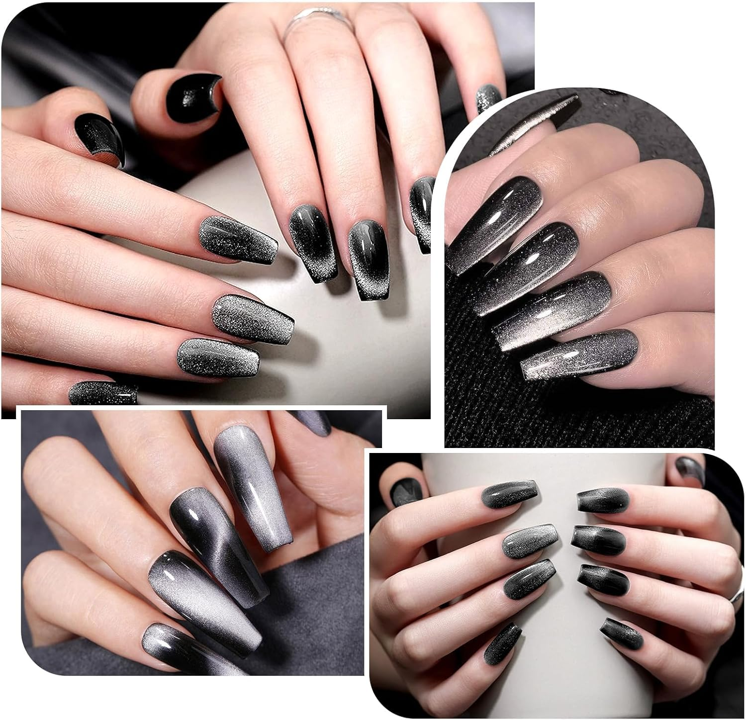 2 Pack Cat Eye Magnet for Nails, Nail Art Magnet Pens Long Double-Head Magnet Sticks Cat Eye Design Tools for Home DIY, Salon, Studio image number 3