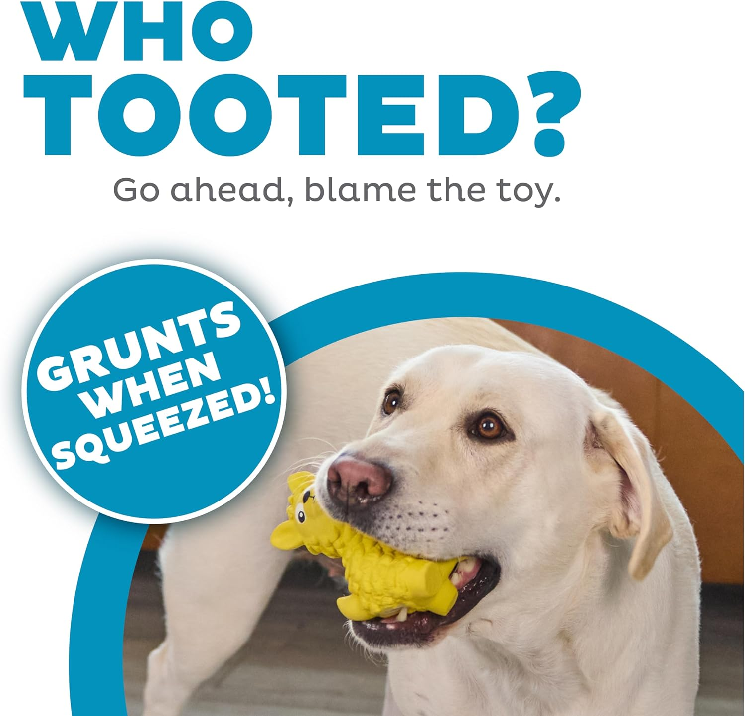 Outward Hound Tootiez Llama Grunting Rubber Dog Toy, Large image number 1
