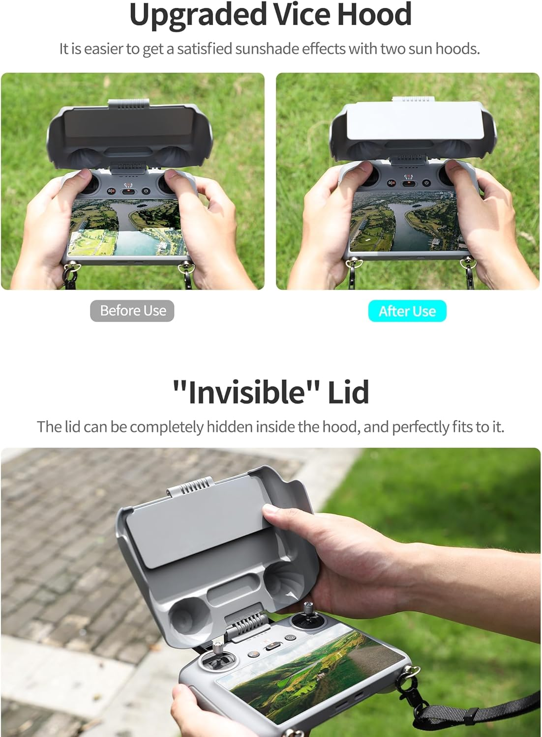 Sunshade Cover for DJI RC 2 (Mini4 Pro/Air 3), Sun Hood Drone Accessories image number 2