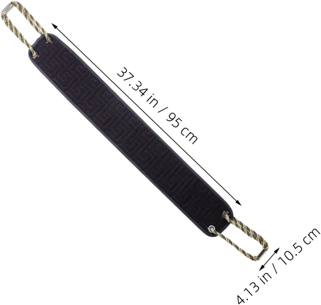 Yardenfun Back Scratcher for Shower Long Dual Sided Bath Brush Exfoliating Loofah Body Sponge Black for Elderly Disabled for Knee Joint Cleaning image number 3