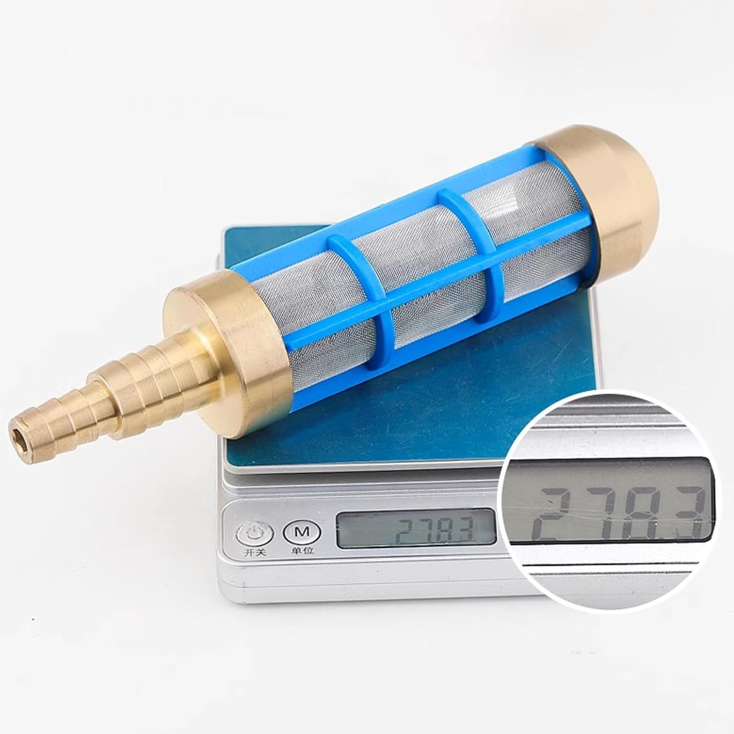 Suction Hose Filter SENRISE Brass Water Pump Strainer with 3/4" 1/2" Hose Tail Fit for Pressure Washer (Pack of 1) image number 3