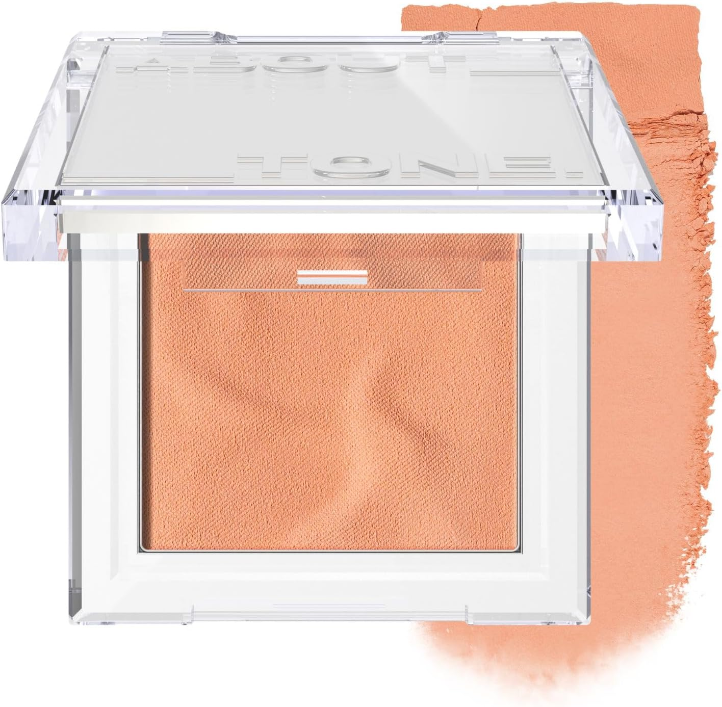 ABOUT TONE Fluffy Wear Blusher - Pressed Powder Cheek Blush with Airy and Soft Matte Blurring Finish Blendable & Buildable Natural Color Korean Makeup Vegan (03 TANGERINE ORANGE, Pack of 1)
