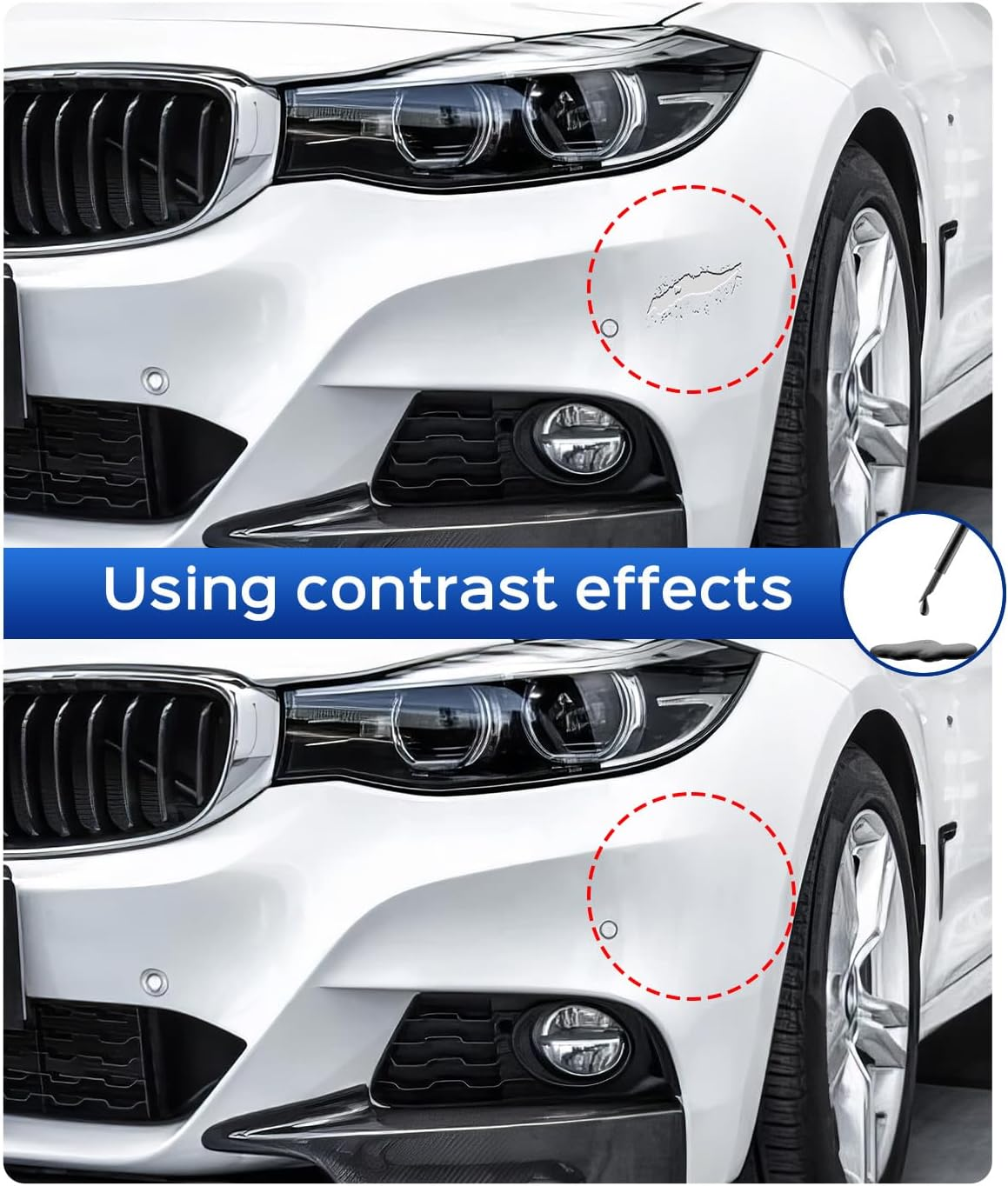Touch up Paint for BMW, Black Sapphire(475) Exact Match Touch up Paint Car Scratch Repair (Black Sapphire Metallic for 3/5 Series/X2/2018 X3/X4/2018 X5) image number 6