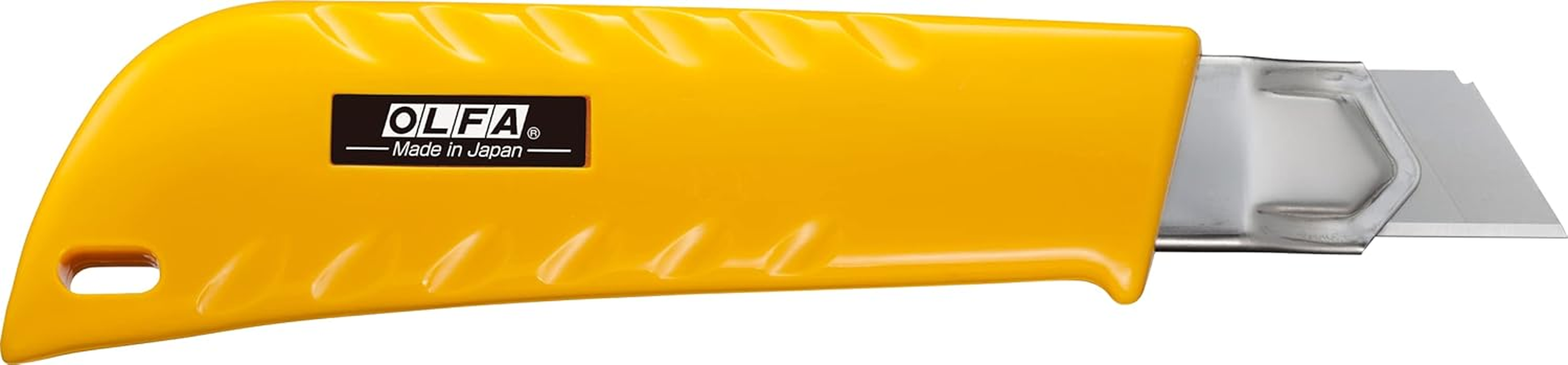 OLFA 18Mm Heavy-Duty Utility Knife (L-1) - Multi-Purpose Custom Cutting Depth Utility Knife W/Ergonomic Grip Handle & Snap-Off Blade, Replacement Blades: Any OLFA 18Mm Blade image number 1