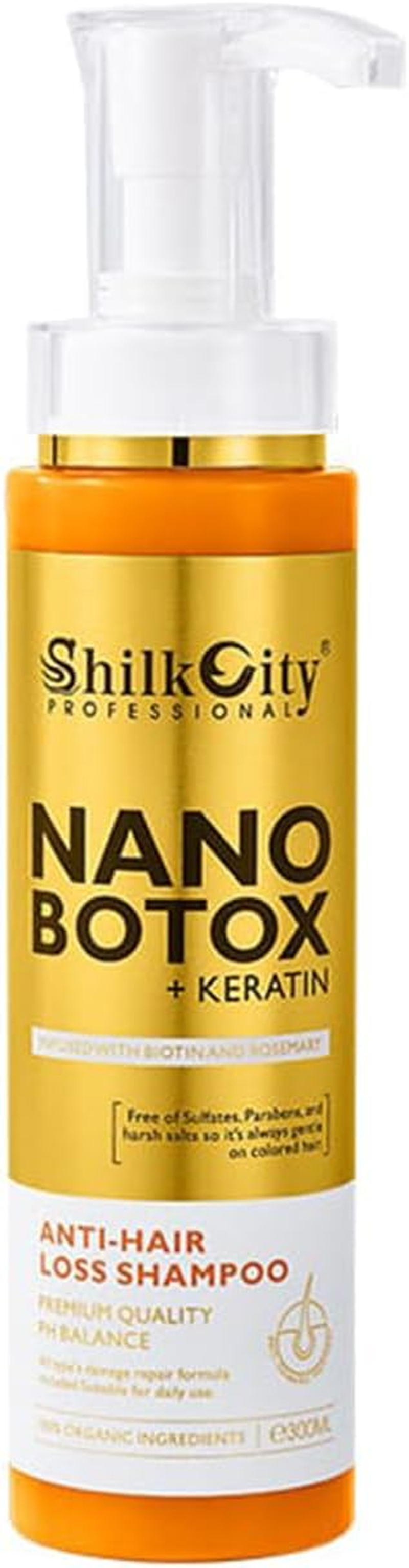 Professional Post-Keratin & Nanoplasty Care Shampoo &ndash; Anti-Hair Loss & Strengthening for Chemically Treated Hair | Colour-Safe, Sulphate-Free, Daily Repair & Shine &ndash; 300Ml image number 4