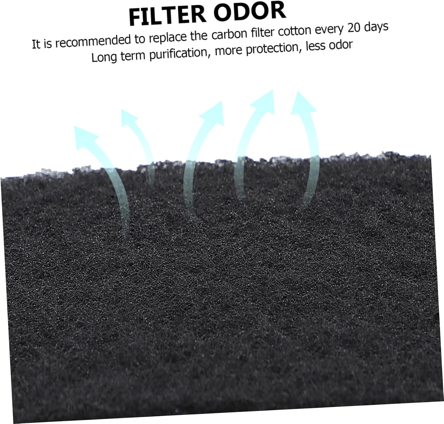 Minkissy 24Pcs Charcoal Tablets Pet Litter Box Mat Replacement Filters for Cat Litter Box Odor Absorber Pad image number 4