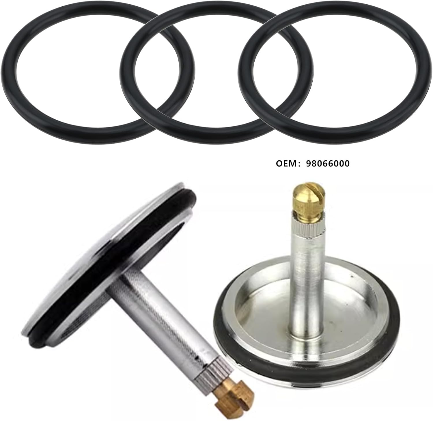 10Pcs O-Ring Seals 43Mm OD 36Mm ID 3.5Mm Width Replacement Part 98066000 Compatible with Hansgrohe Bathtub Drain Black