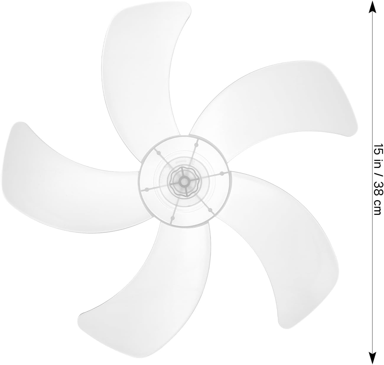 Universal Plastic 5 Leaves Fan Blade 16 Inch Replacement Fan Blades Electric Fan Leaves Standing Fan Table Fanner General Accessories image number 4