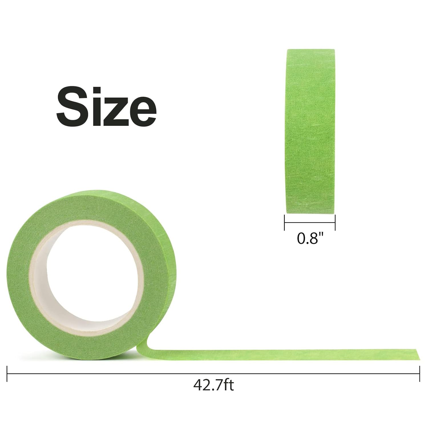 Colored Masking Tape - 12Pcs DIY Decorative Stickers Tape, Painters Tape Rolls for Arts & Crafts, Labeling image number 2