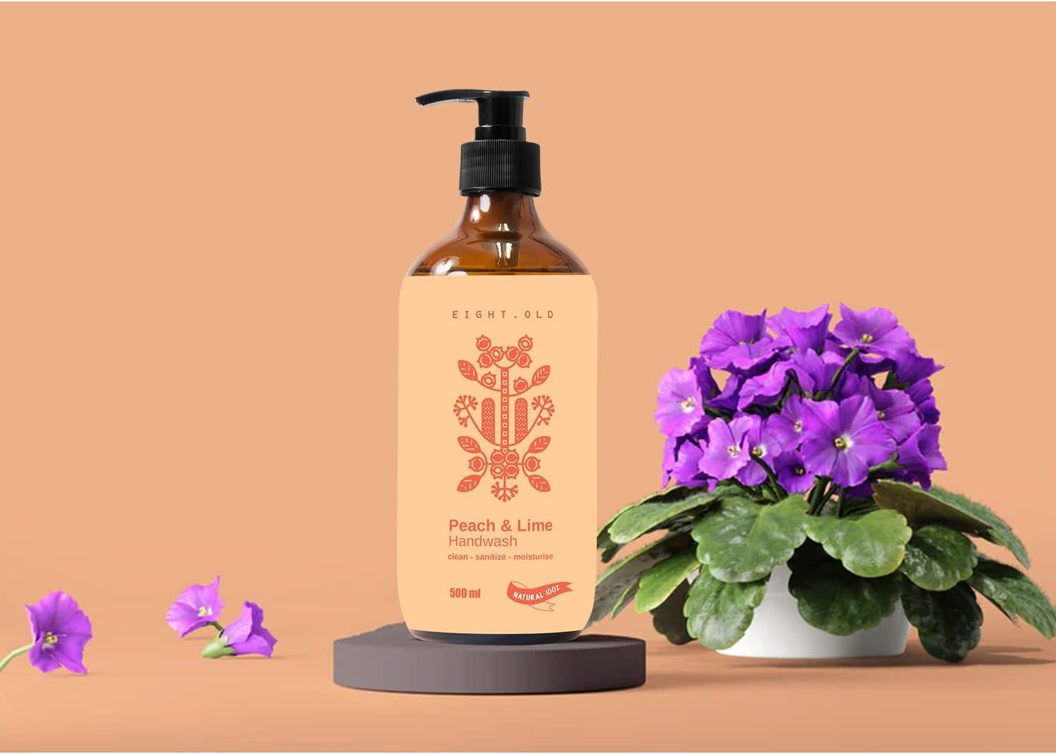 Everyday Essentials Natural Care Liquid Hand Soap| Strawberry| Peach Apple Lime| Green Apple Olive| Moisturizing Hand Wash for Kitchen and Bathroom- Pack of 3 image number 6