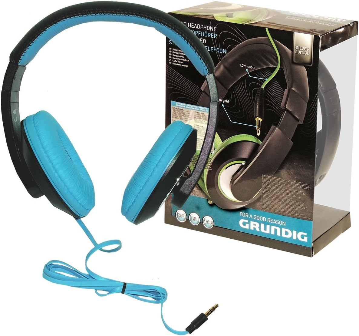 Grundig 52553 Adjustable Stereo Headband, Multicolor image number 2