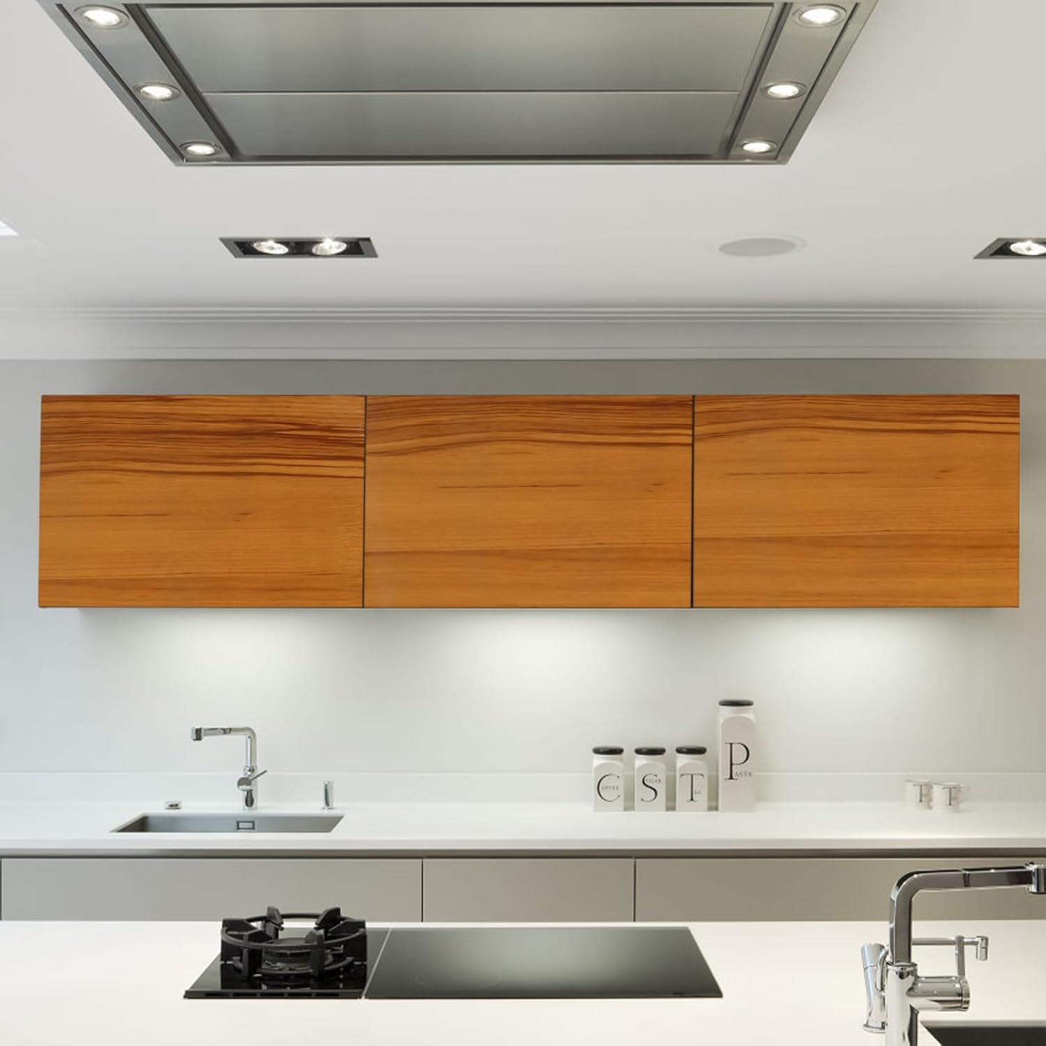 Wood Grain Contact Paper, Self Adhesive Waterproof Peel and Stick Cabinet Sticker, 40Cm Width anti Moisture Removable Wallpaper for Wardrobe, Shelves (Wood 10M) image number 3