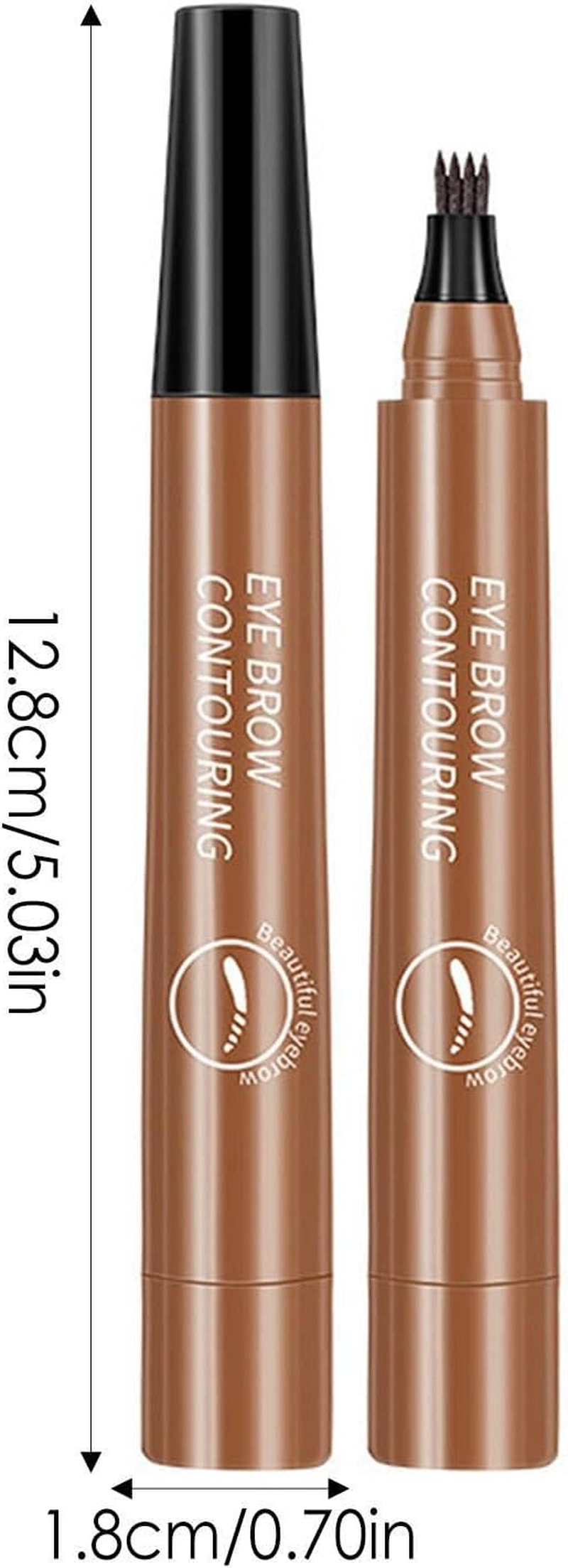 Eyebrow Pen &ndash; Smudge-Proof Fork Tip Applicator, Fine Brow Definer Tool | Durable Liquid Makeup Marker, Realistic Eyebrow Filler Brush, Cosmetic Solution for Shaping and Defining Eyebrows image number 5