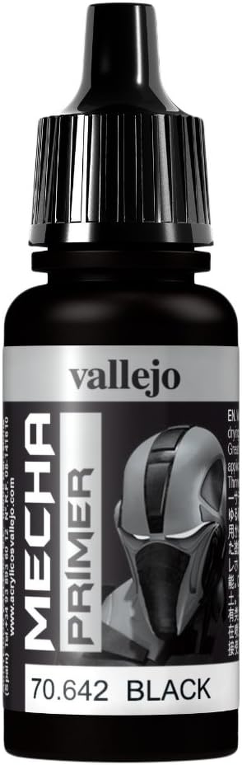 Vallejo Vallejo Mecha Colour Black Primer 17Ml Miniatures image number 4