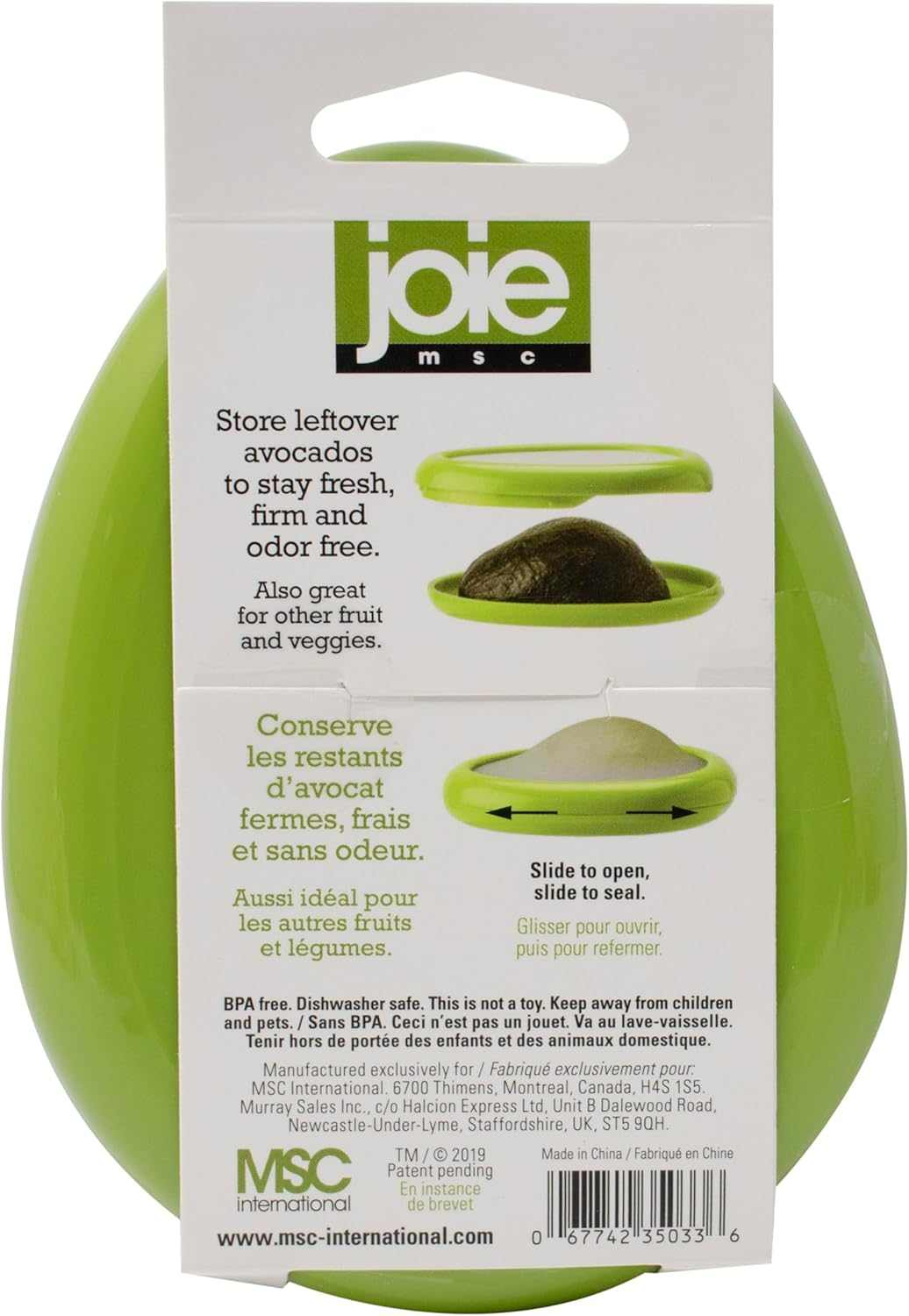 MSC International 35033 Avocado Pod Stretch Avocado Pod, Green, 4327 image number 2